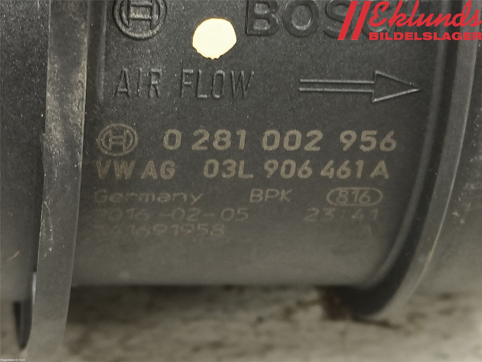 Volkswagen VW PASSAT 15-19 Injluftmassamätare