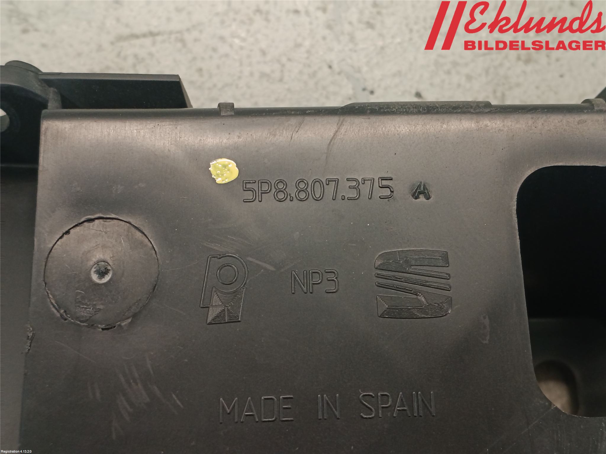Seat ALTEA Stötfångarfäste Bak Vä