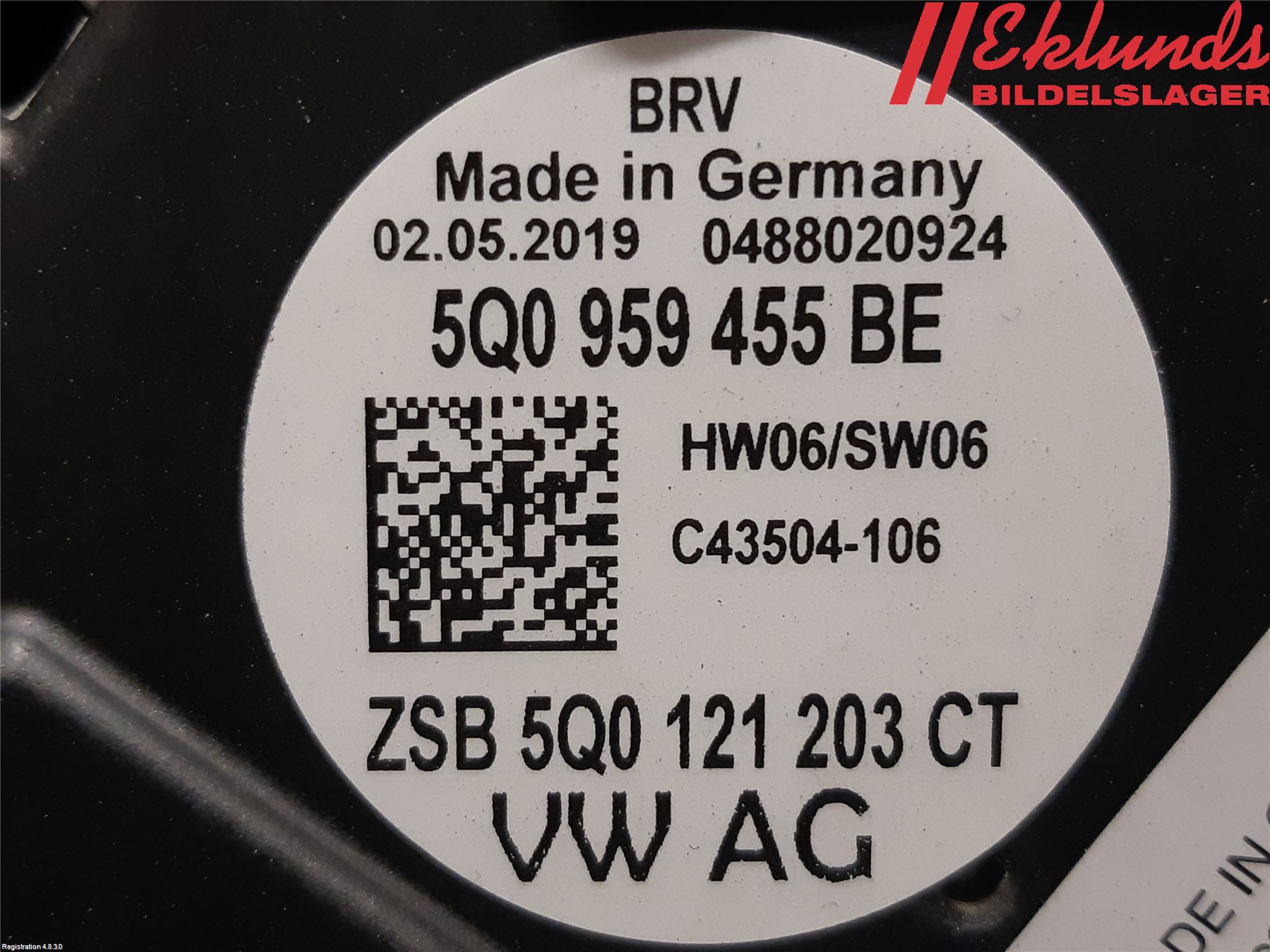 Volkswagen VW GOLF / E-GOLF VII 13-20 Kylfläkt El
