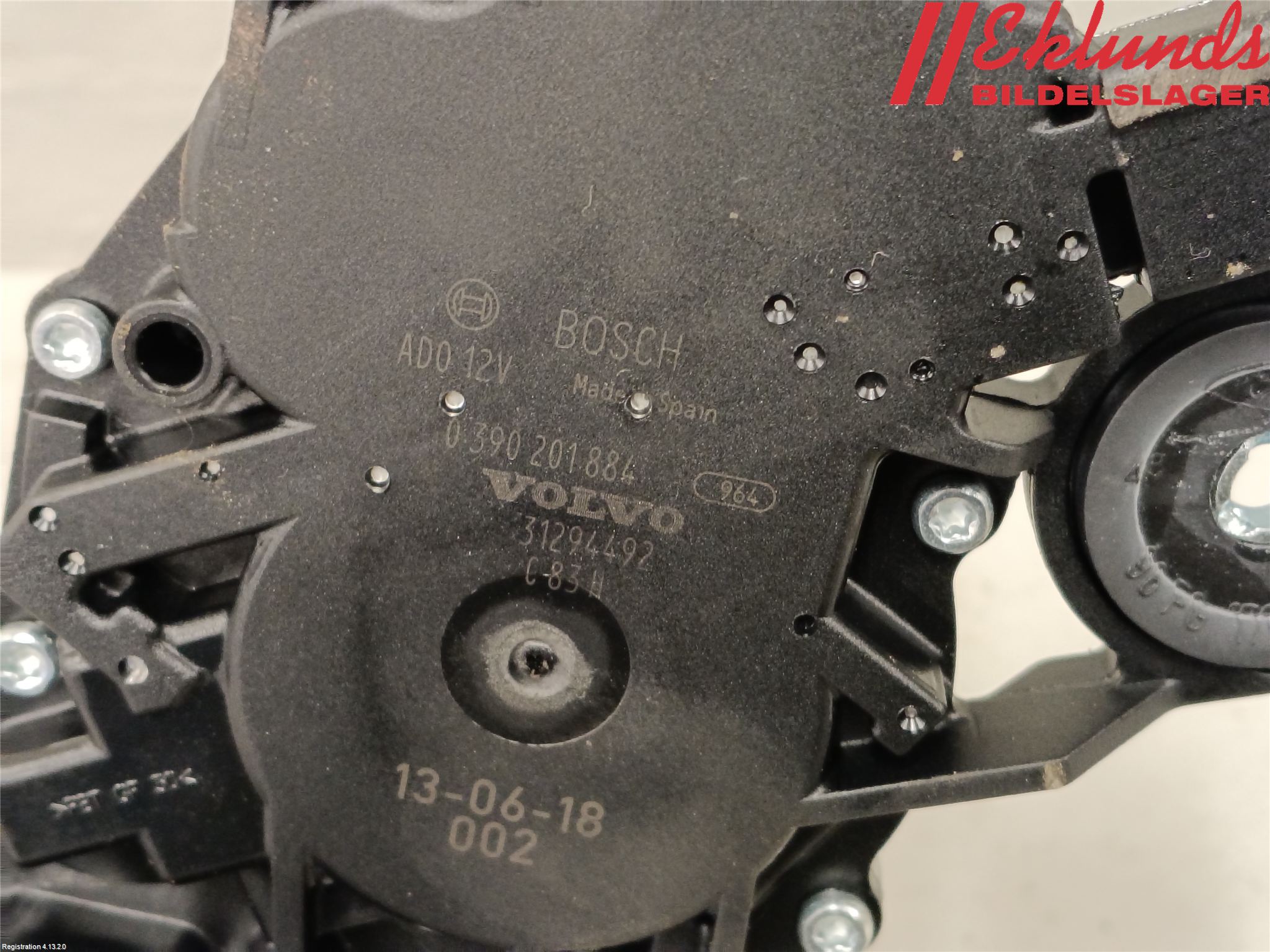Volvo V40 12-19 Torkarmotor Baklucka