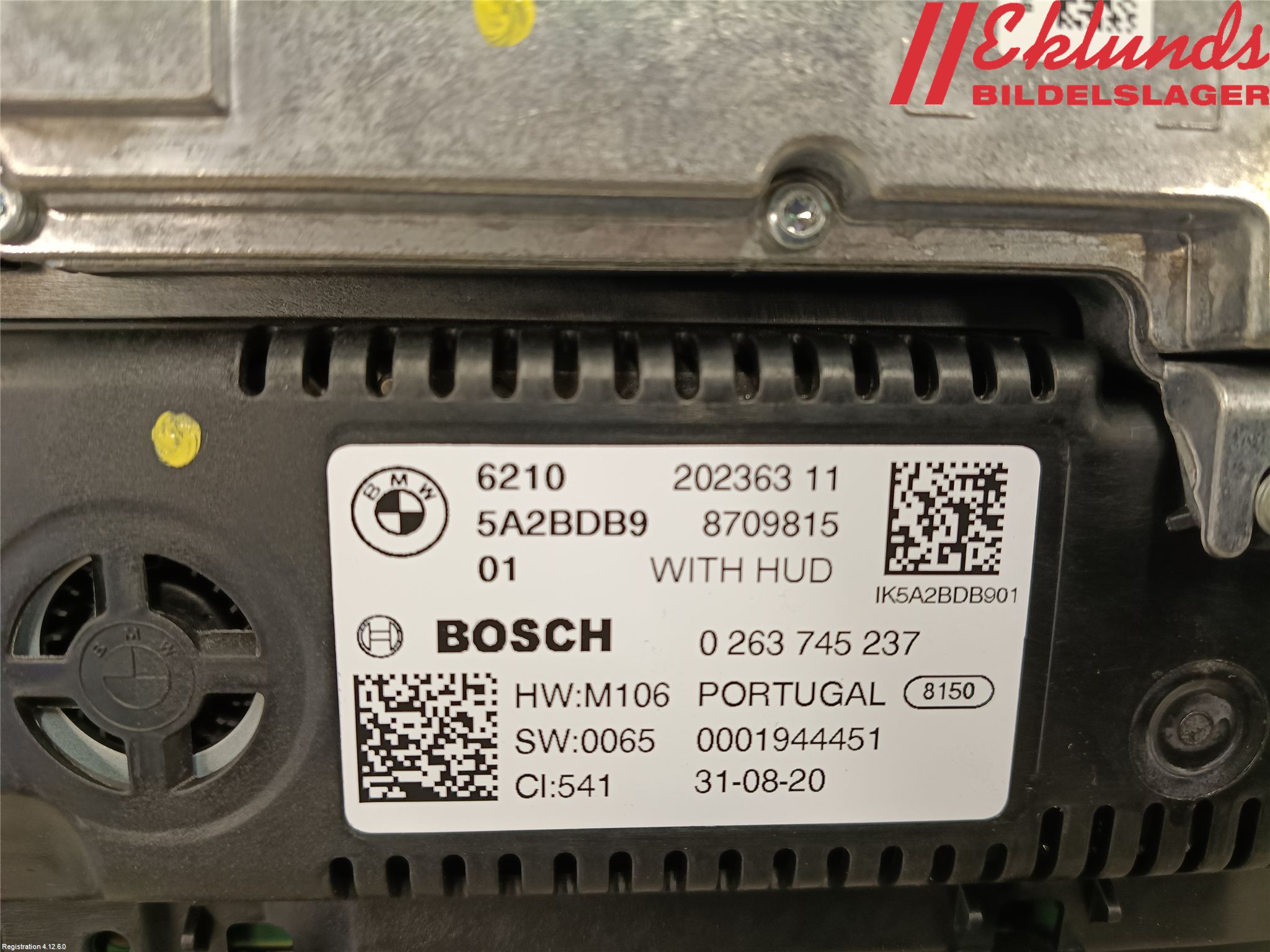 BMW 3 G20/G21/G80/G81 19- Instrument Komb