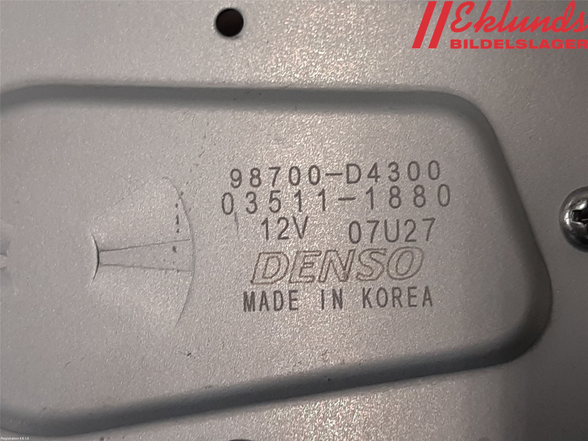 Kia OPTIMA 16-20 Torkarmotor Baklucka