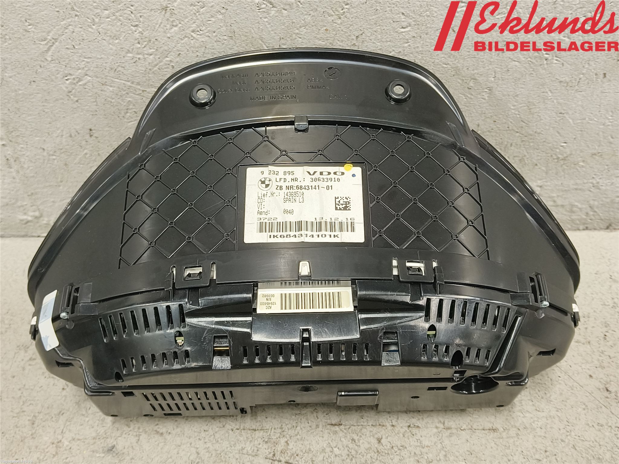 BMW 3 F30/F31/F80 12-19 Instrument Komb