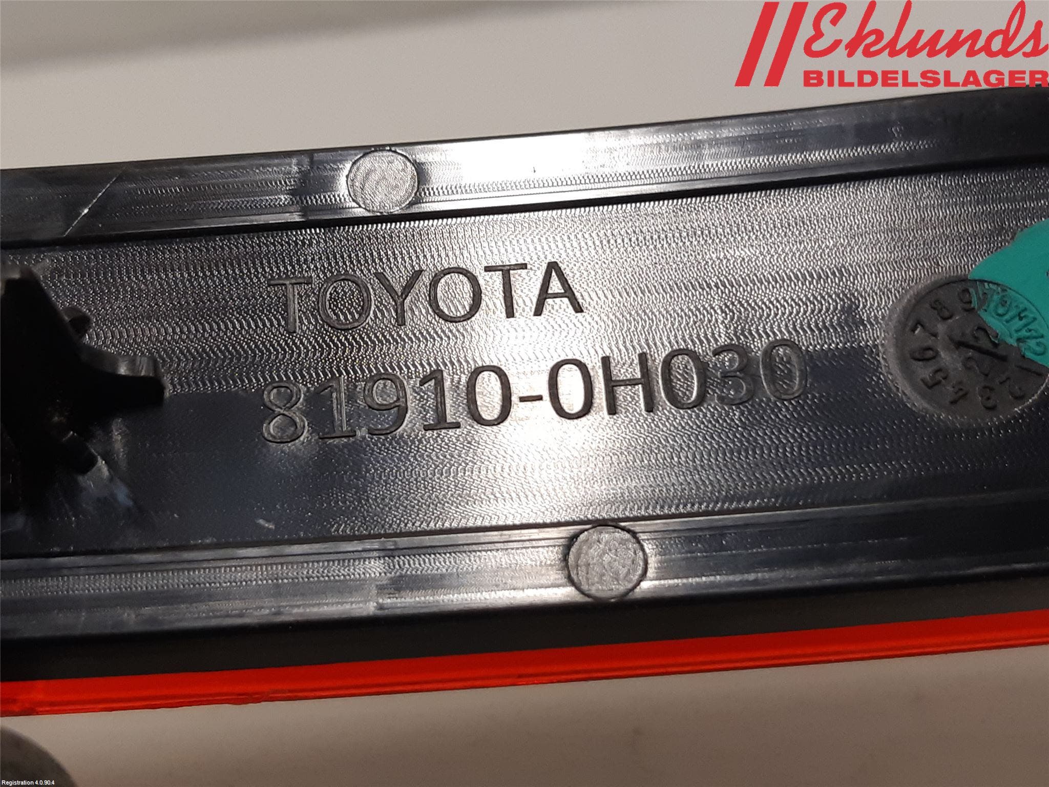 Toyota AYGO X AB70 22- Dimljus/Reflex Bak