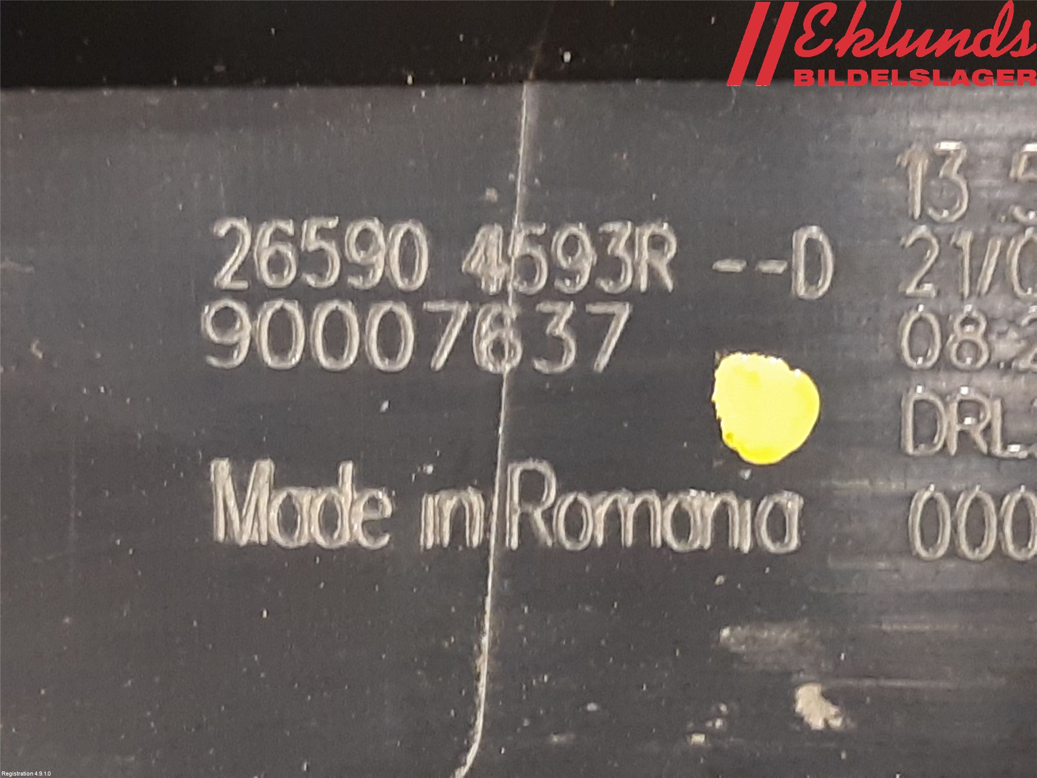 Renault ZOE/E-TECH 13- Bromsljus Bakruta