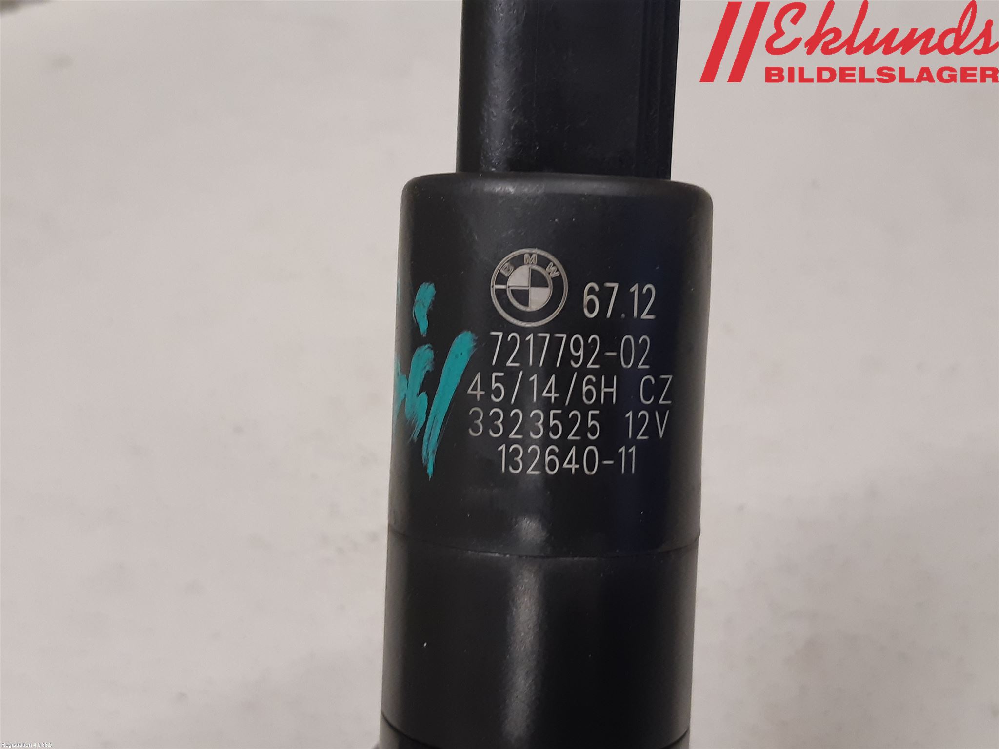 BMW 3 F30/F31/F80 12-19 Spolarpump Högtryck