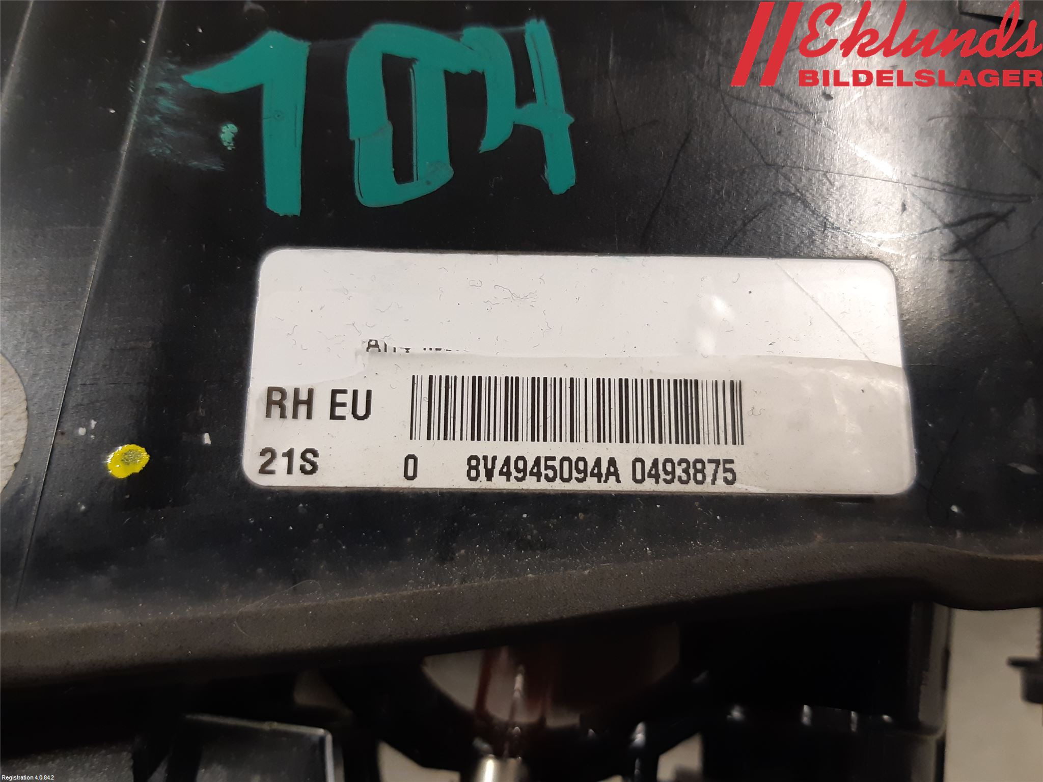 Audi A3/S3 8V 13-20 Bakljus Lucka Hö