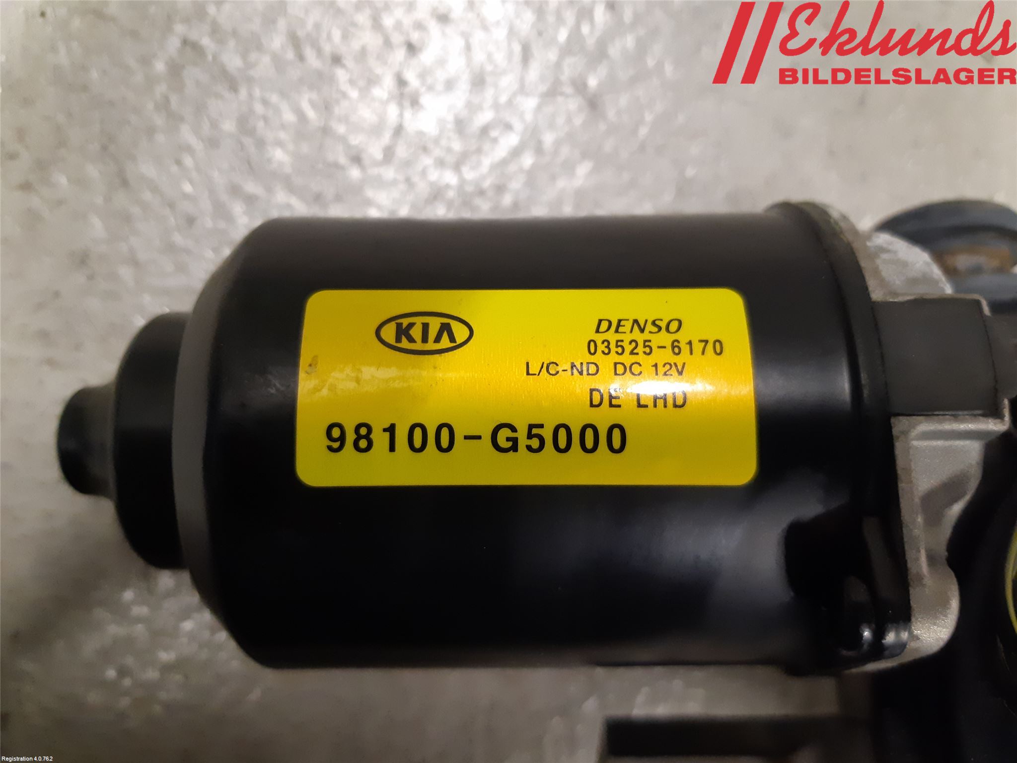 Kia NIRO (DE) 17-22 Torkarmotor Vindruta