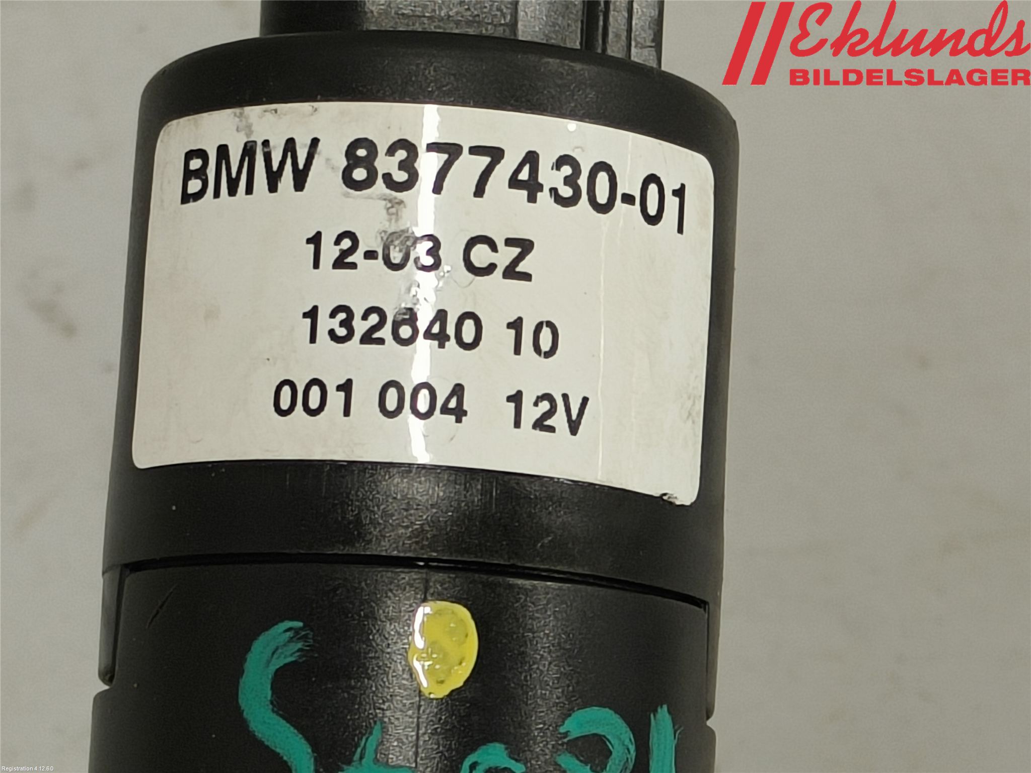 BMW 6 E63/64    02-10 Spolarpump Högtryck