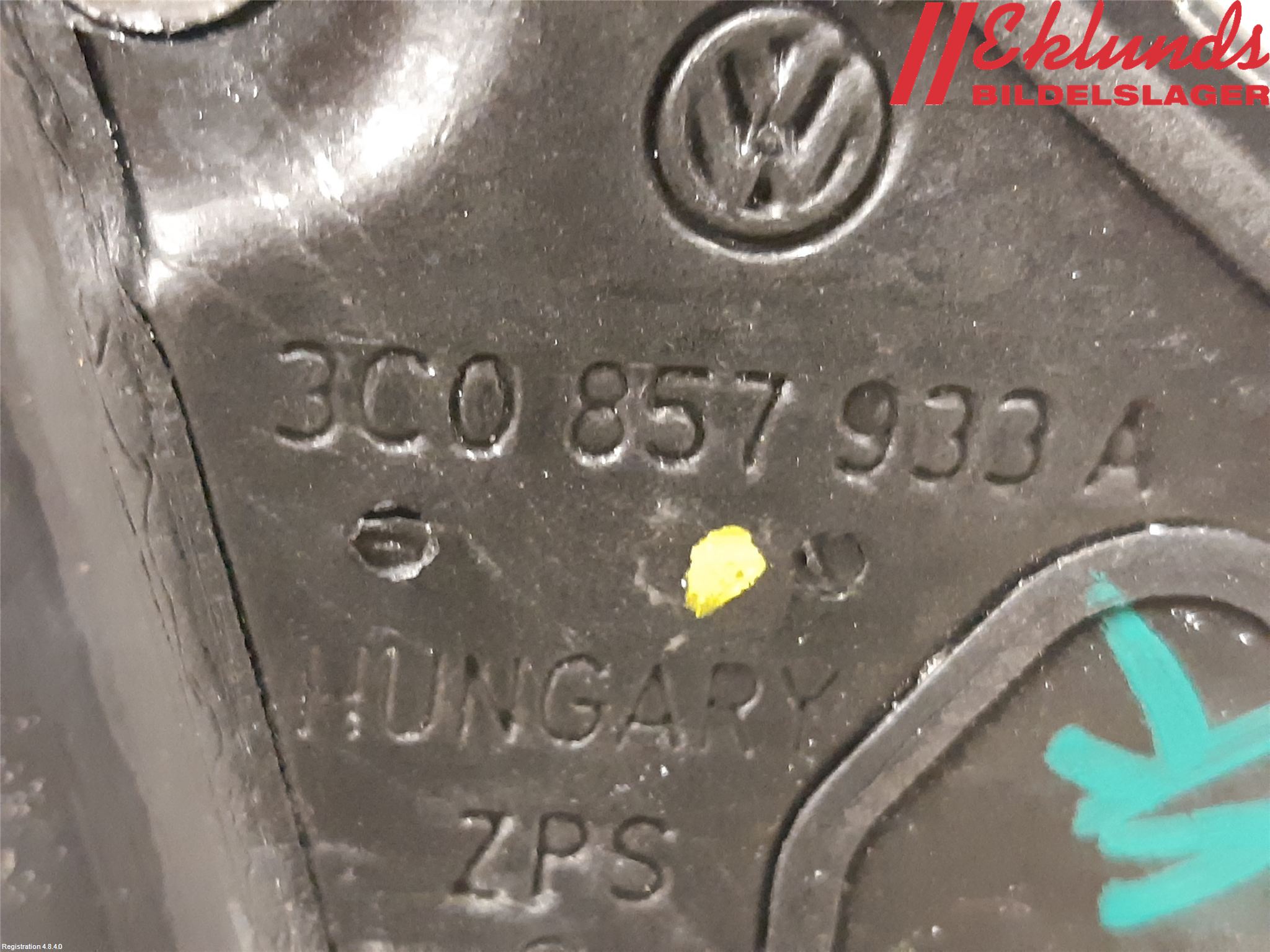Volkswagen VW PASSAT 11-14 Spegel Yttre El Vä