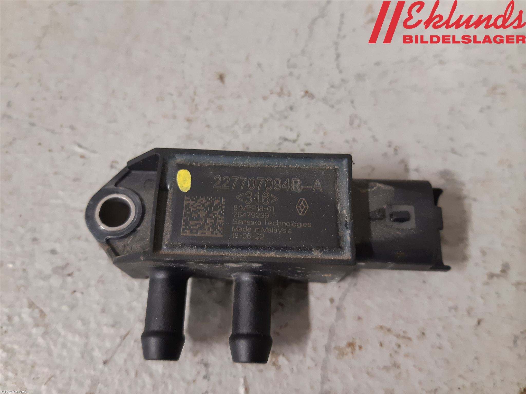 Nissan QASHQAI 17-21 Givare Temp-Tryck Avgas