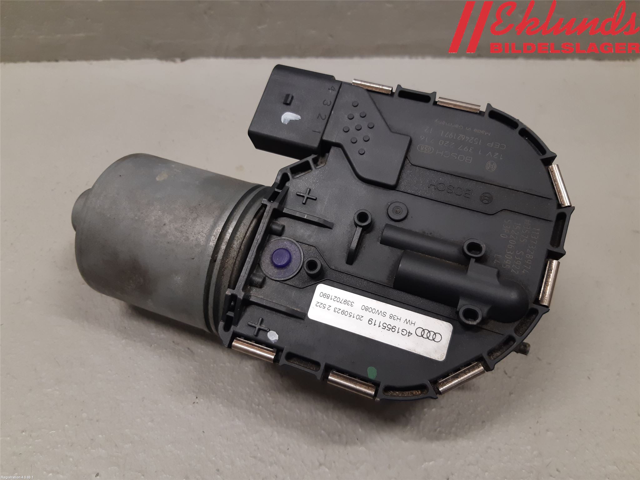 Audi A6/S6 4G 11-18 Torkarmotor Vindruta