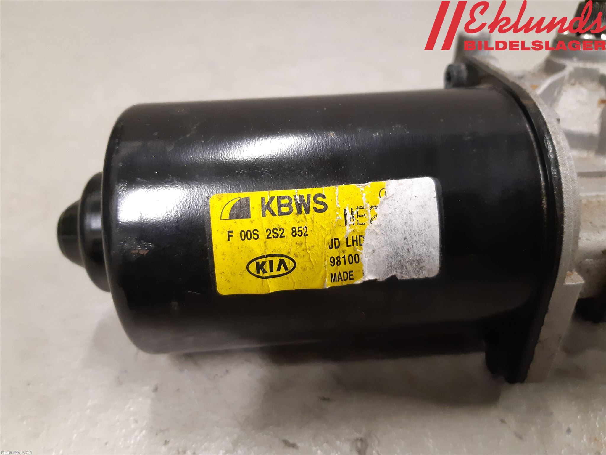 Kia CEED 12-18 Torkarmotor Vindruta