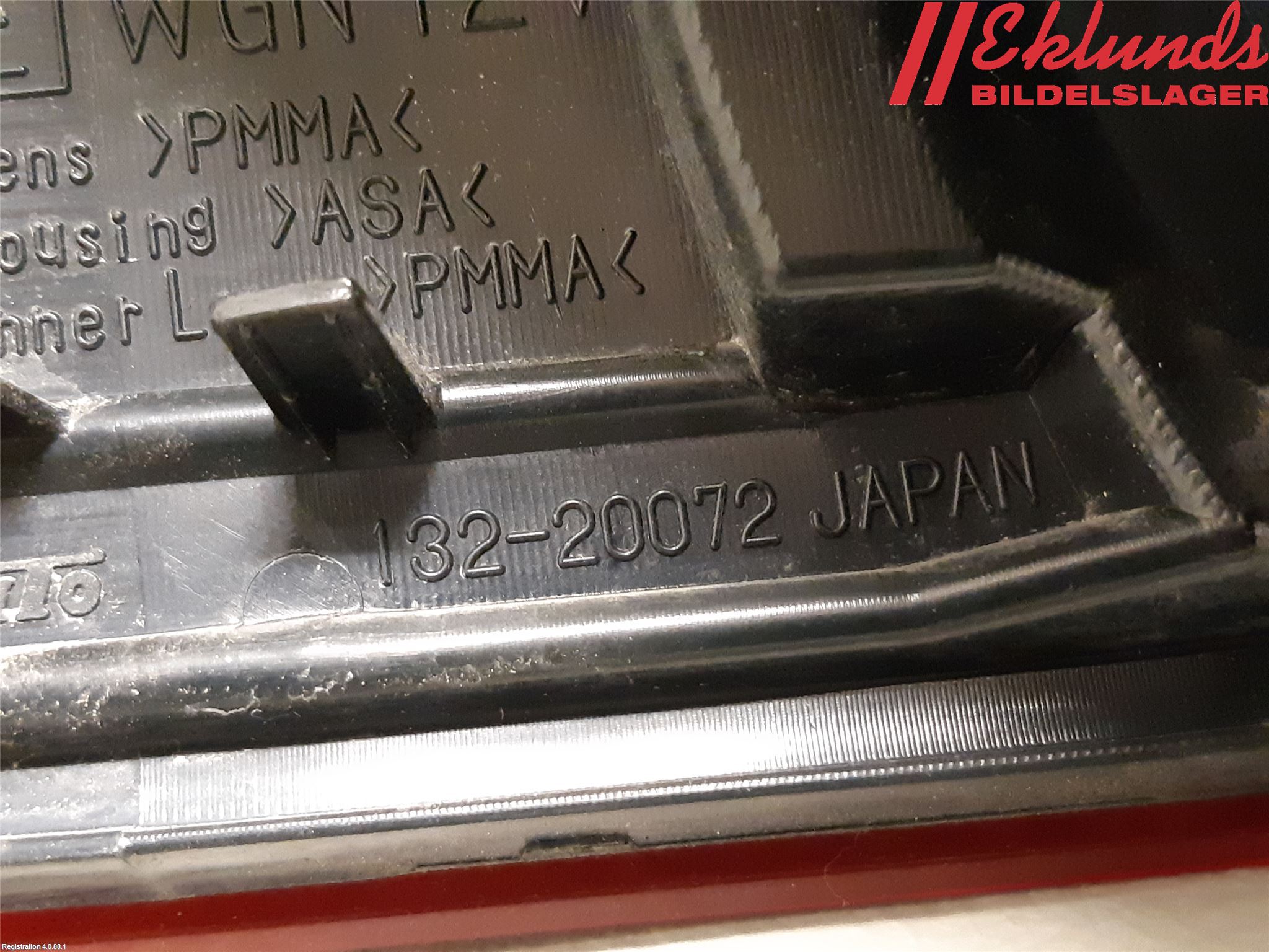 Subaru OUTBACK 10-15 Bakljus Lucka Hö