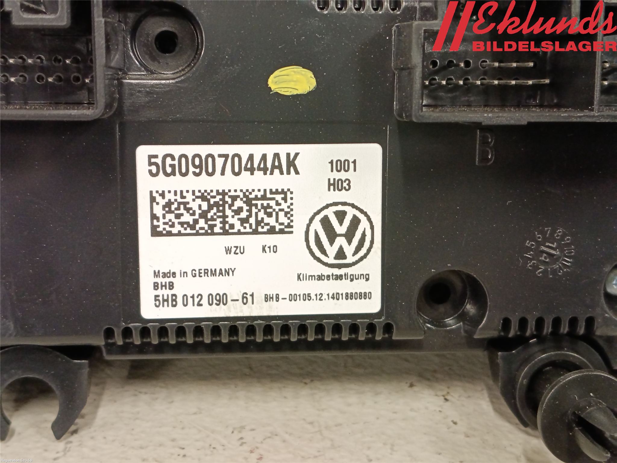 Volkswagen VW PASSAT 15-19 Ac Styrenhet Ac Manöveren