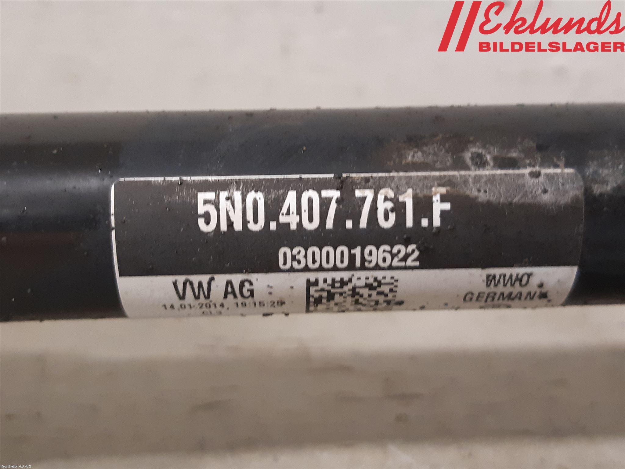Audi Q3 8U 12-18 Drivaxel Fram Vänster