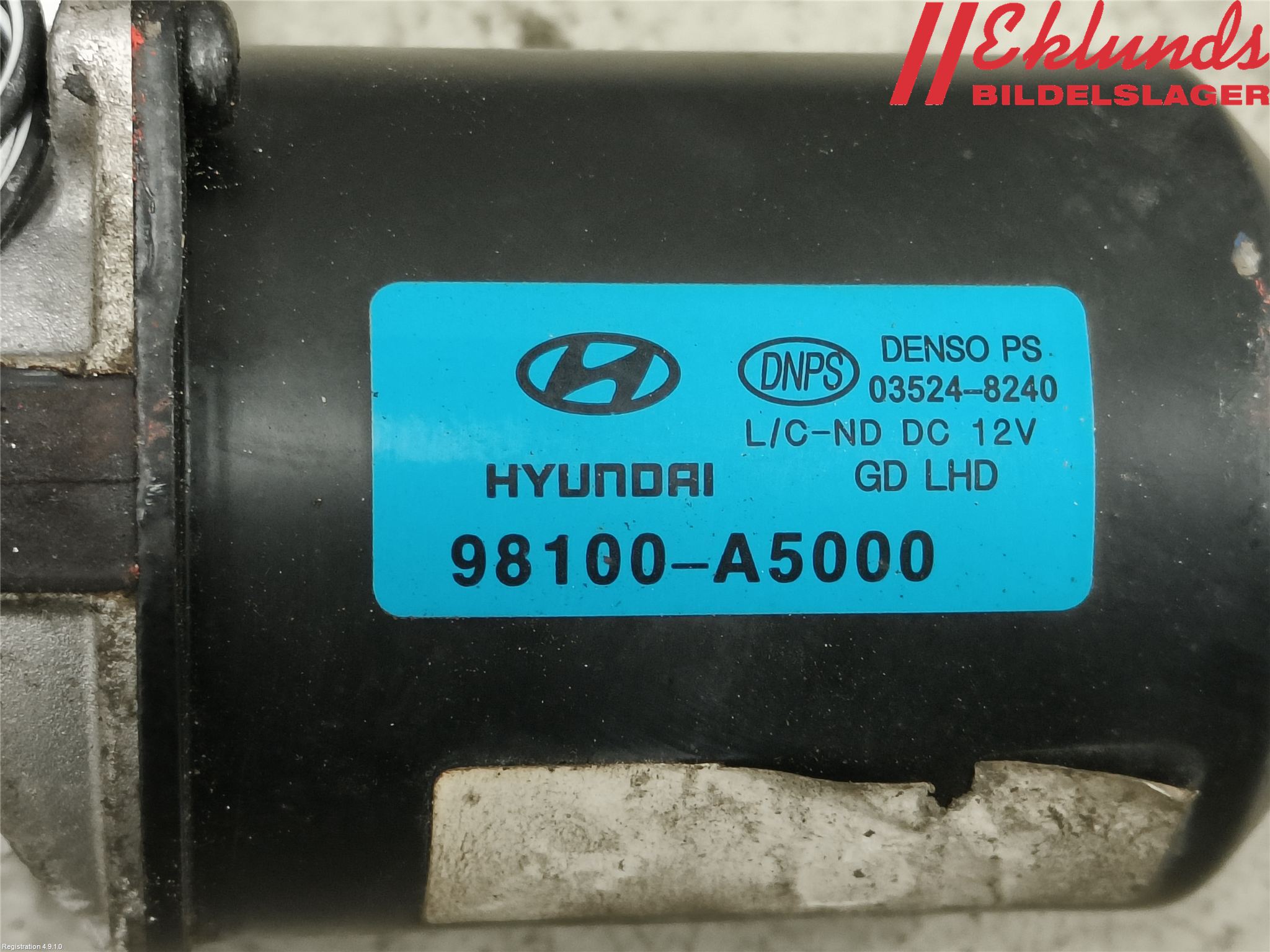 Hyundai i30 GD 13-17 Torkarmotor Vindruta