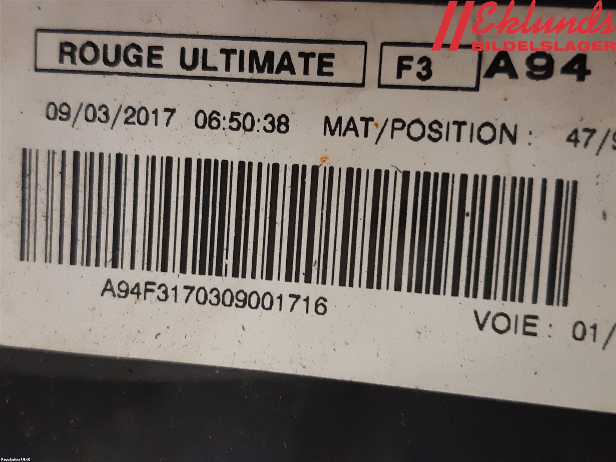 Peugeot 2008 13-20 Skärm Bak Vänster