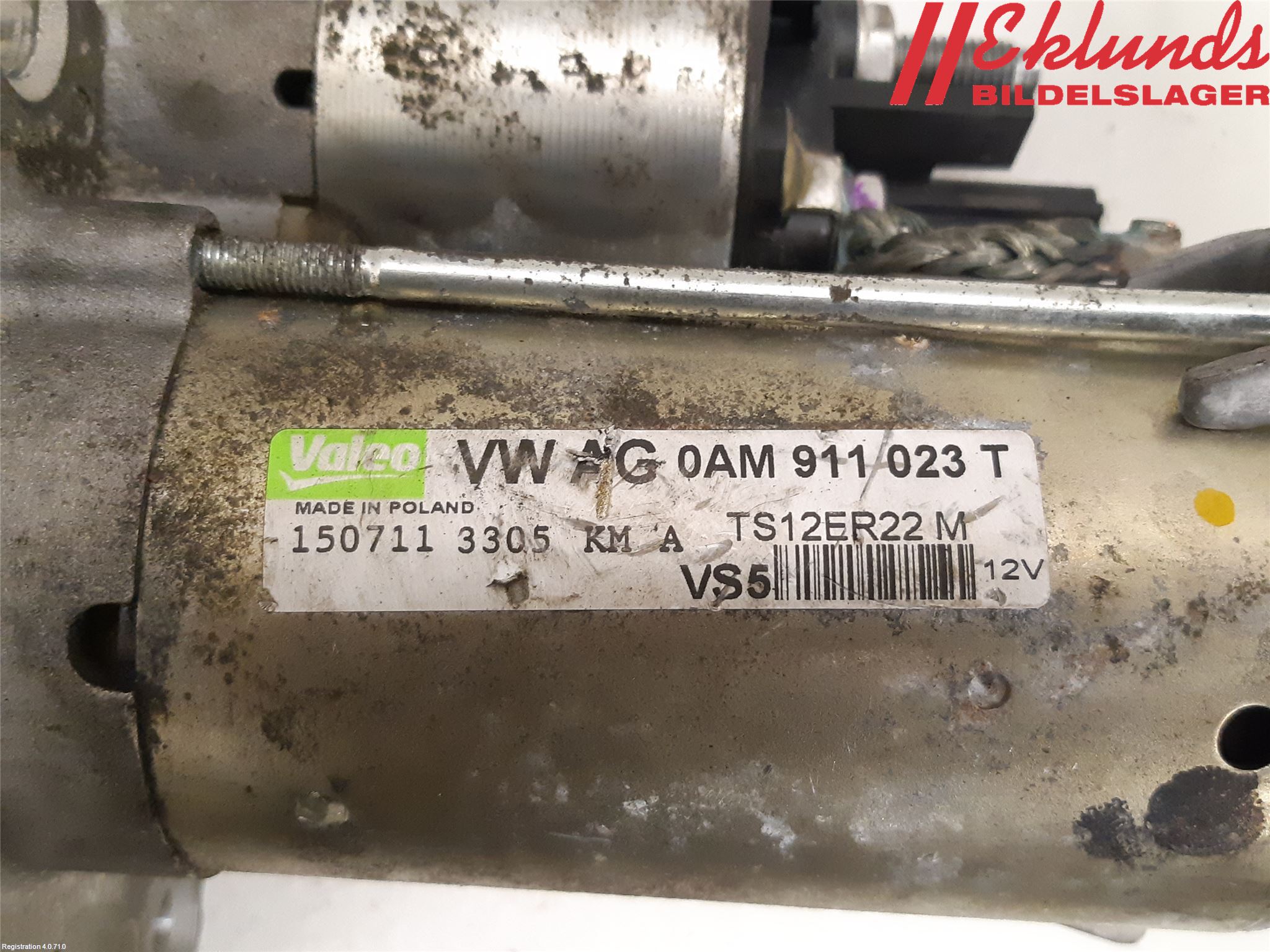 Volkswagen VW GOLF VI 09-13 Startmotor