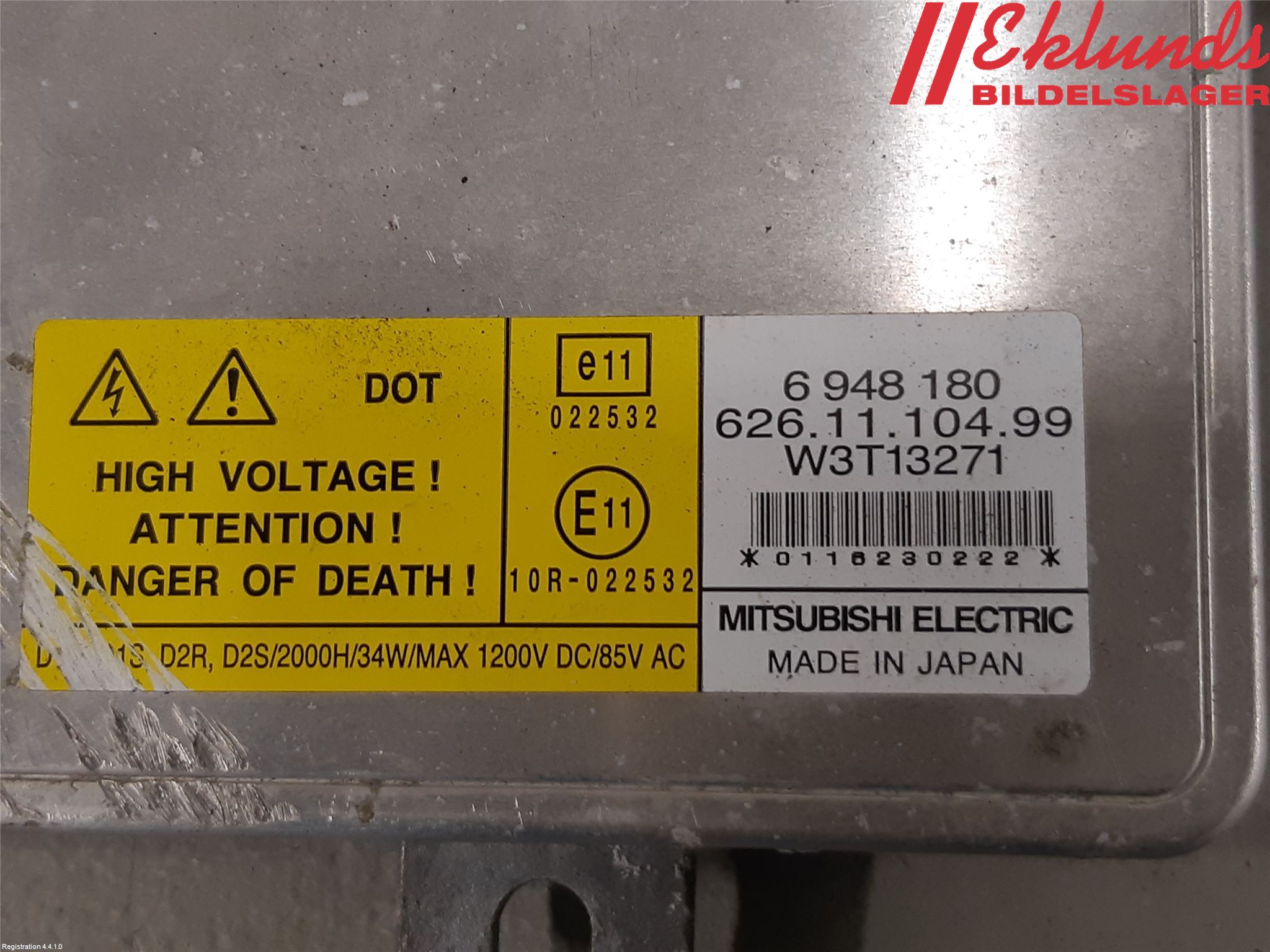 Volvo V70 08-13 Styrenhet Strålkastare