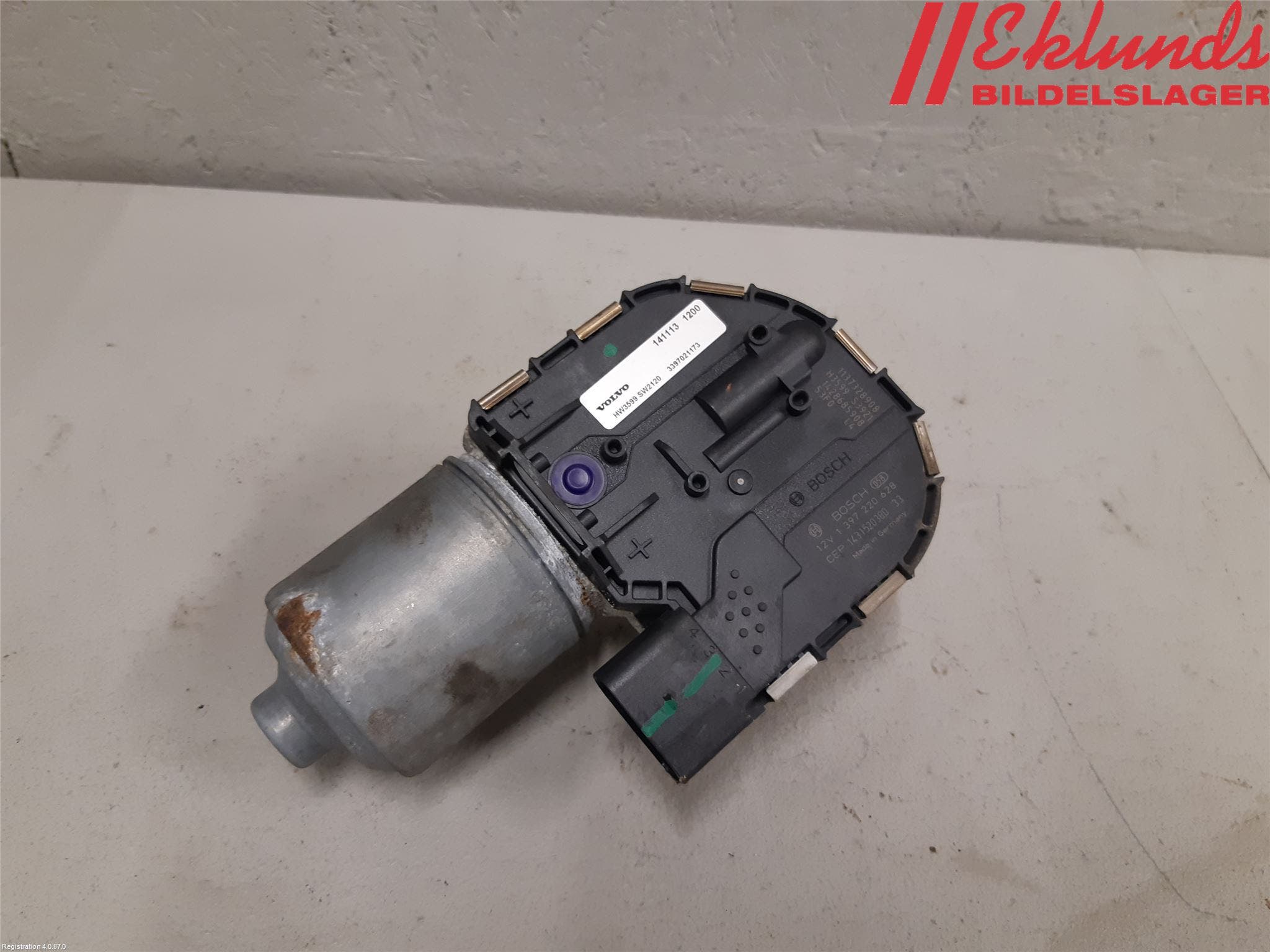 Volvo S60 11-13 Torkarmotor Vindruta