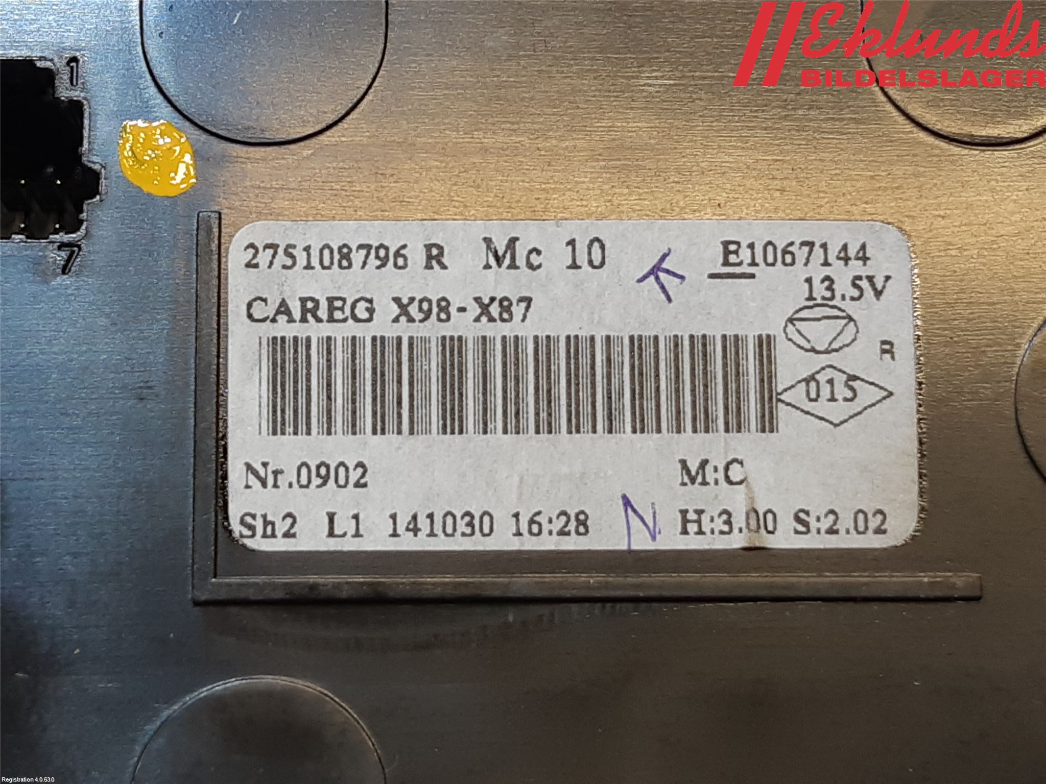 Renault CLIO IV 12-16 Ac Styrenhet Ac Manöveren