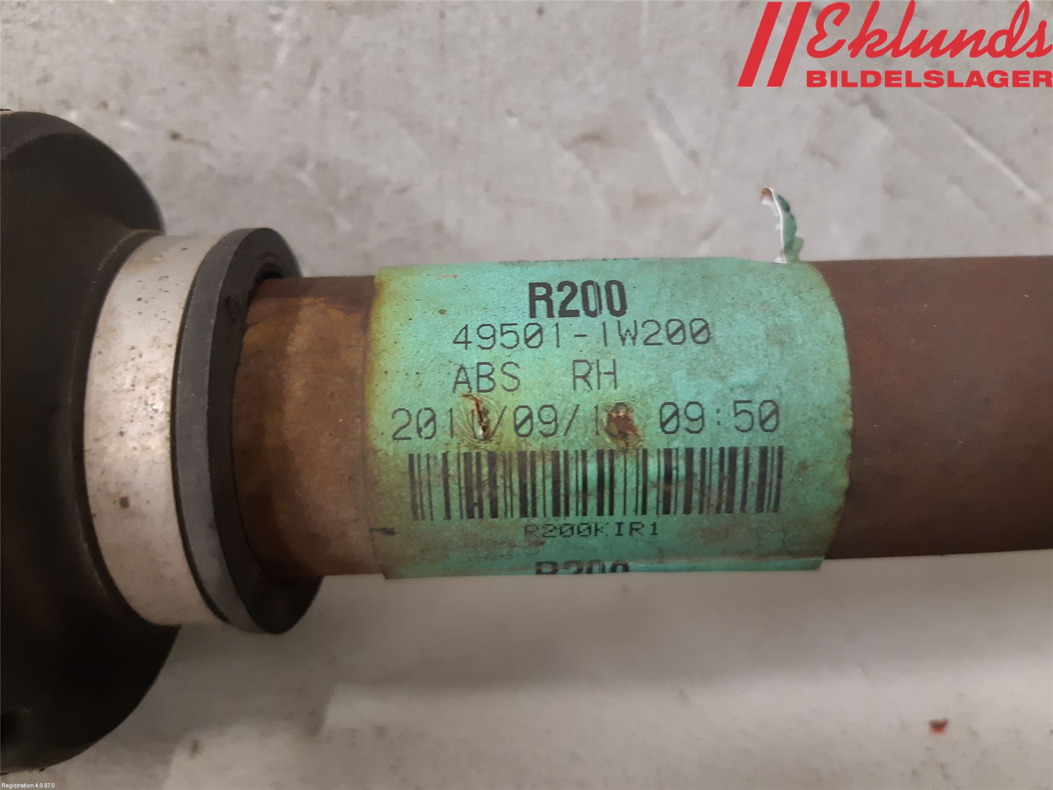 Kia RIO 12-16 Drivaxel Fram Höger