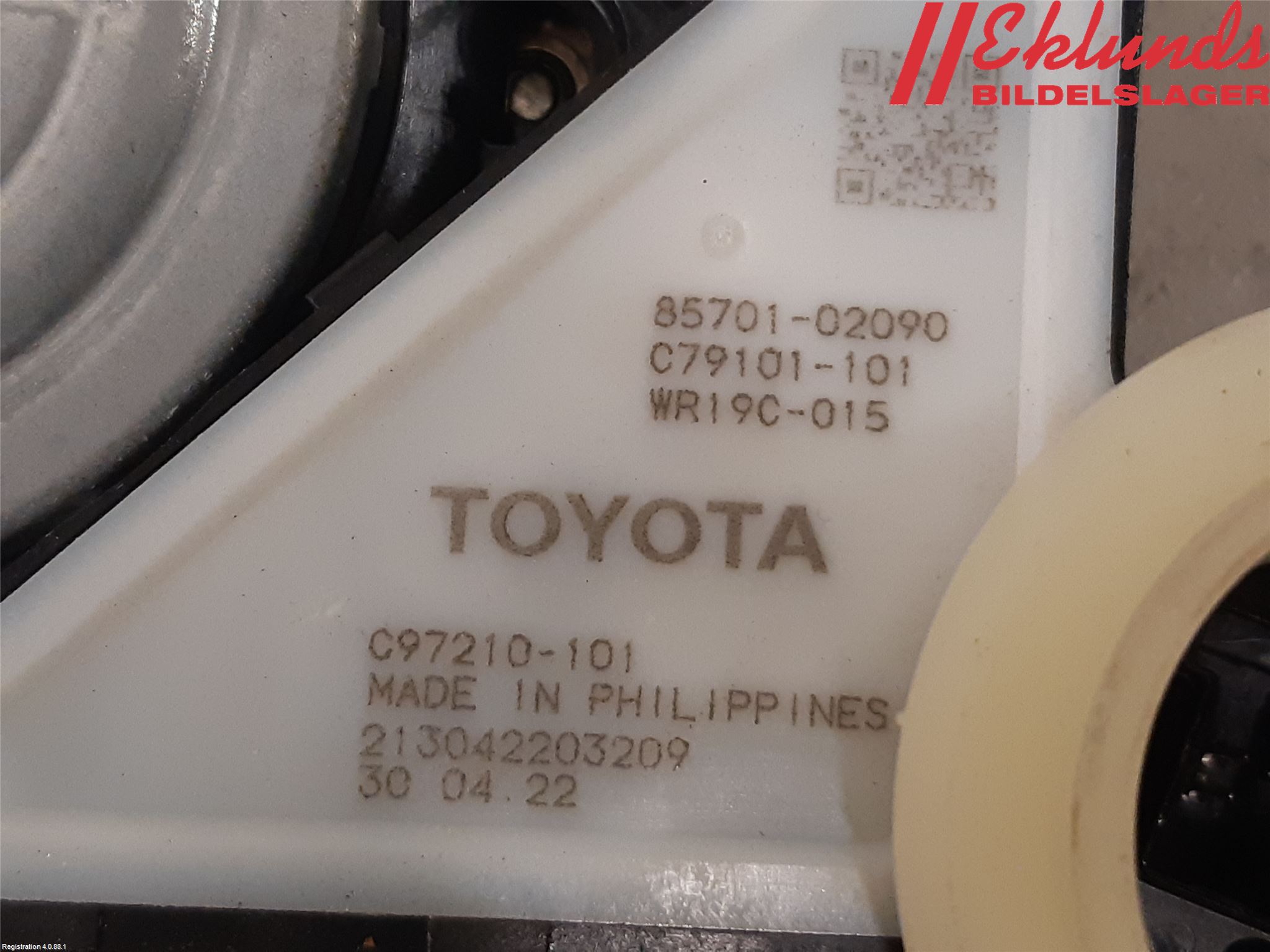 Toyota COROLLA 19- Fönsterhiss El Kompl