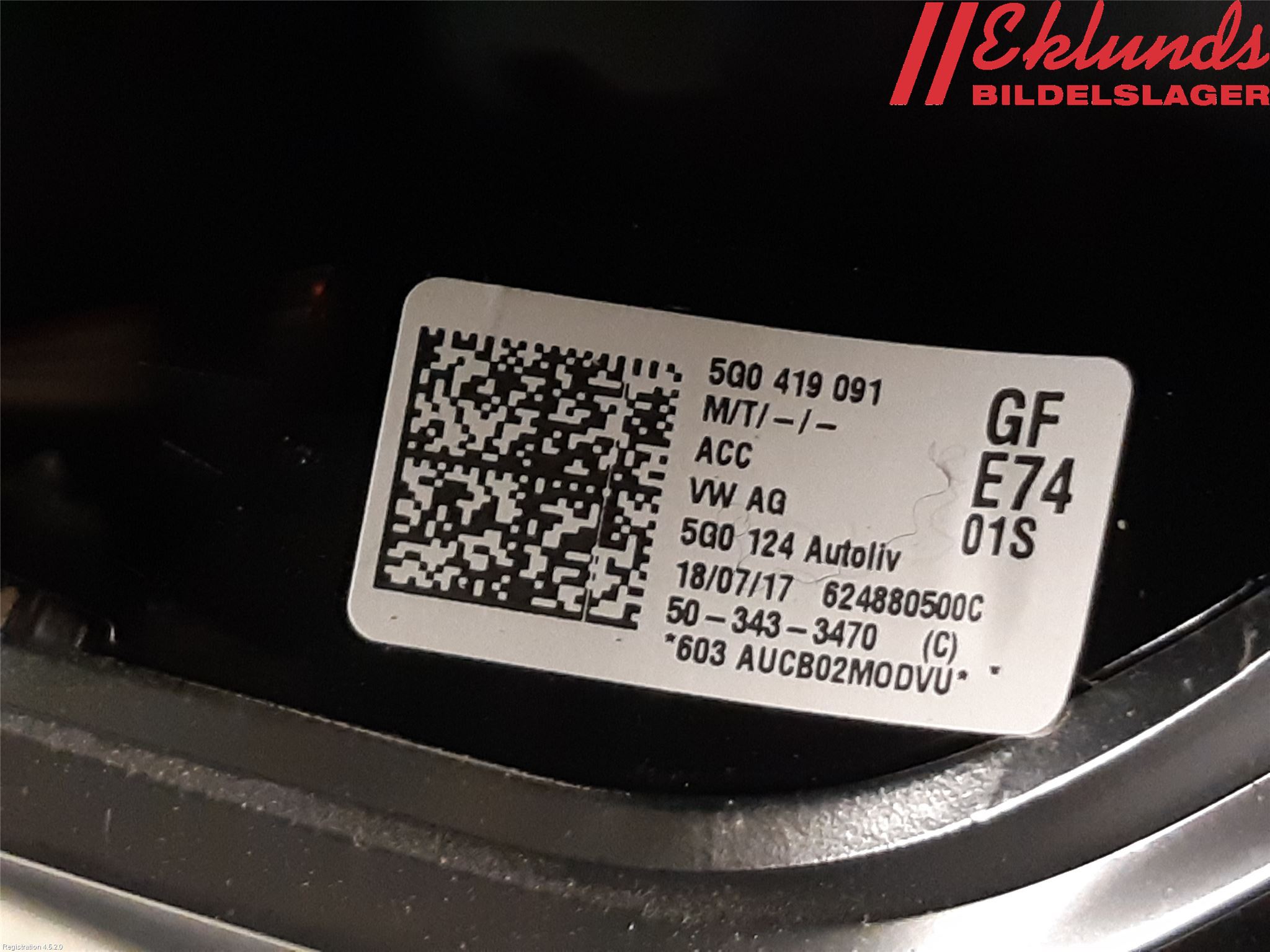 Volkswagen VW GOLF / E-GOLF VII 13-20 Ratt