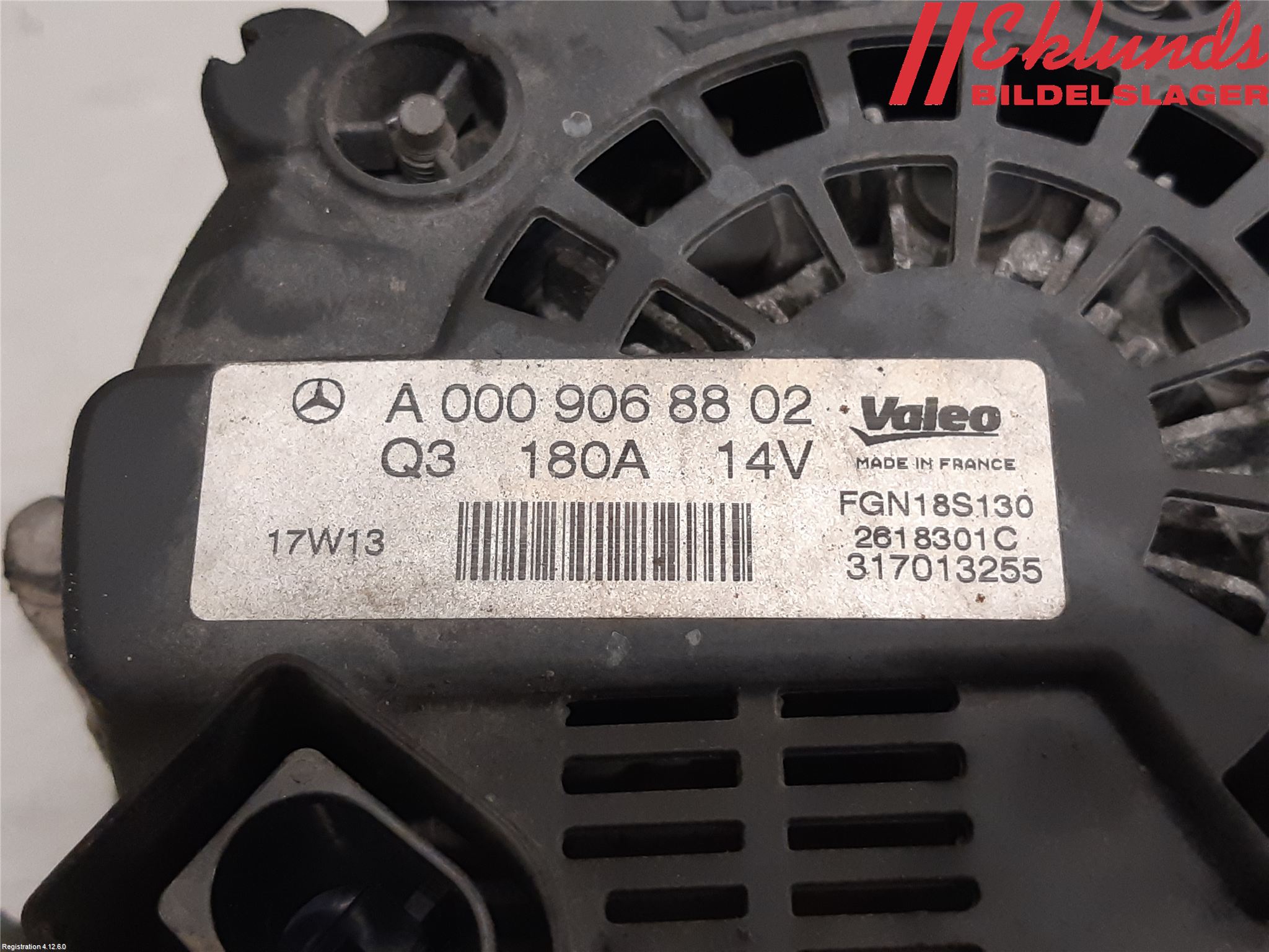Mercedes-Benz MB SPRINTER (W906) 06-18 Generator