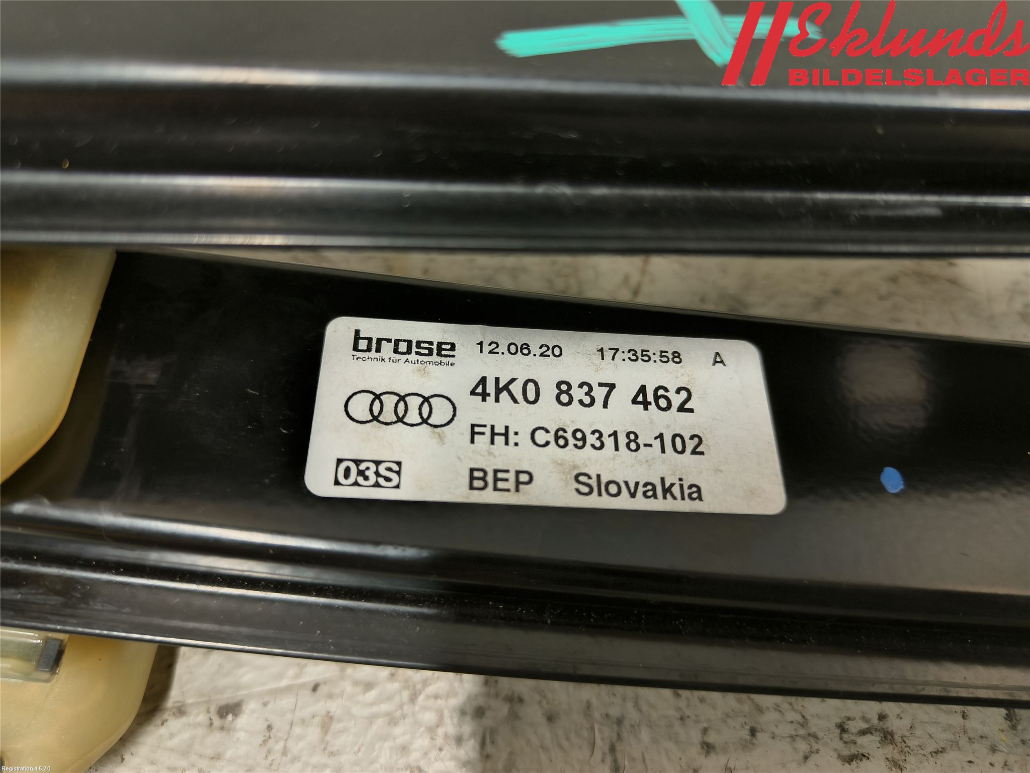 Audi A6 F2/C8 19- Fönsterhiss El Kompl