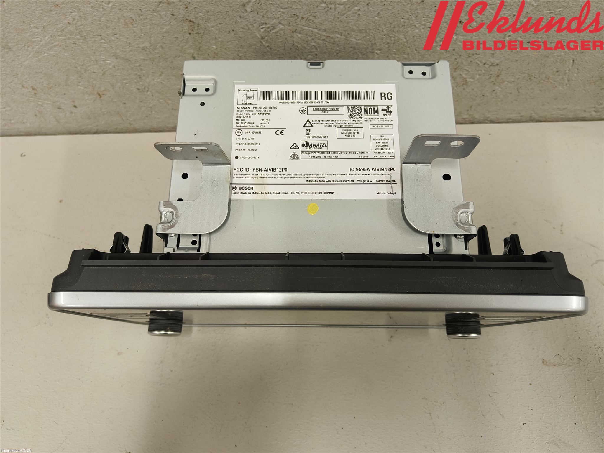 Nissan LEAF 18- Cd Radio - Multimediapanel