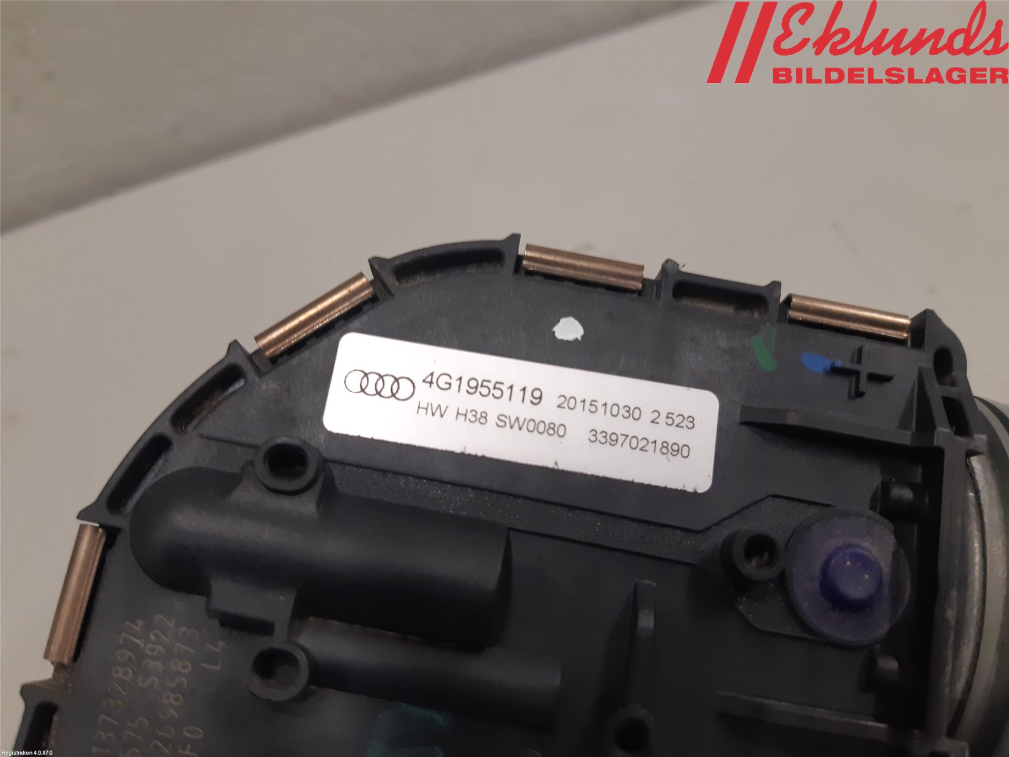 Audi A6/S6 4G 11-18 Torkarmotor Vindruta