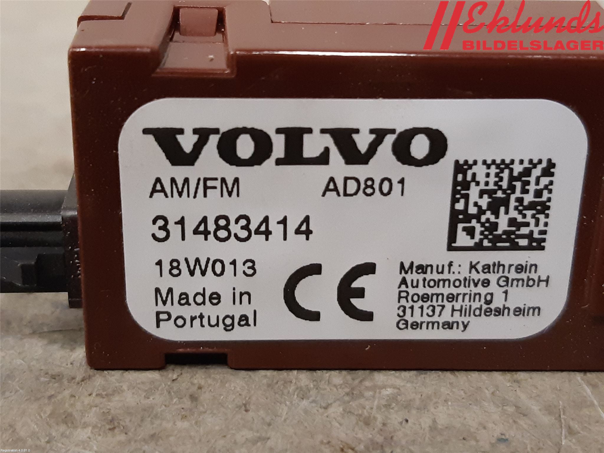 Volvo XC60 18- Antennförstärkare