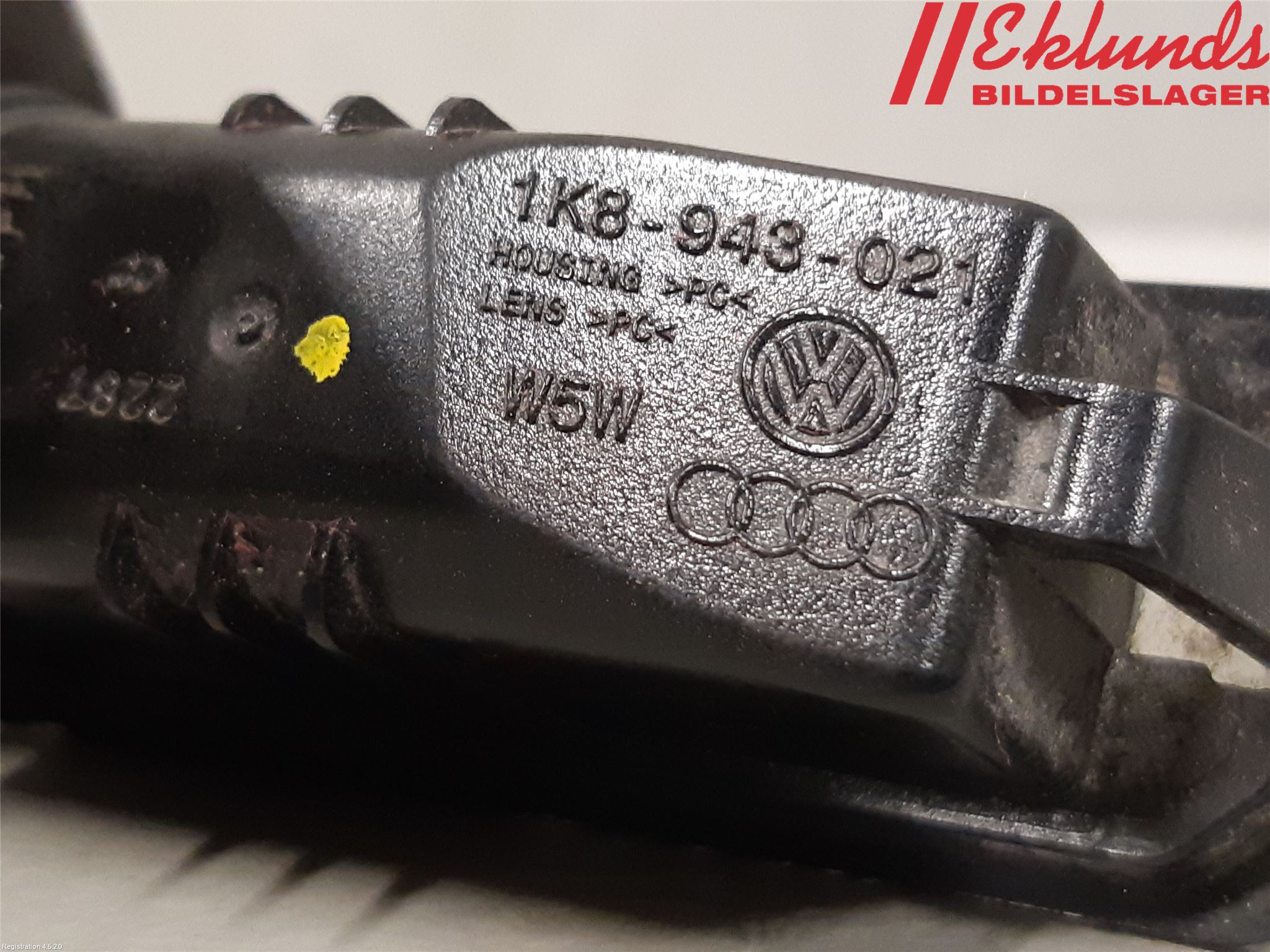 Volkswagen VW GOLF / E-GOLF VII 13-20 Skylt Belysning