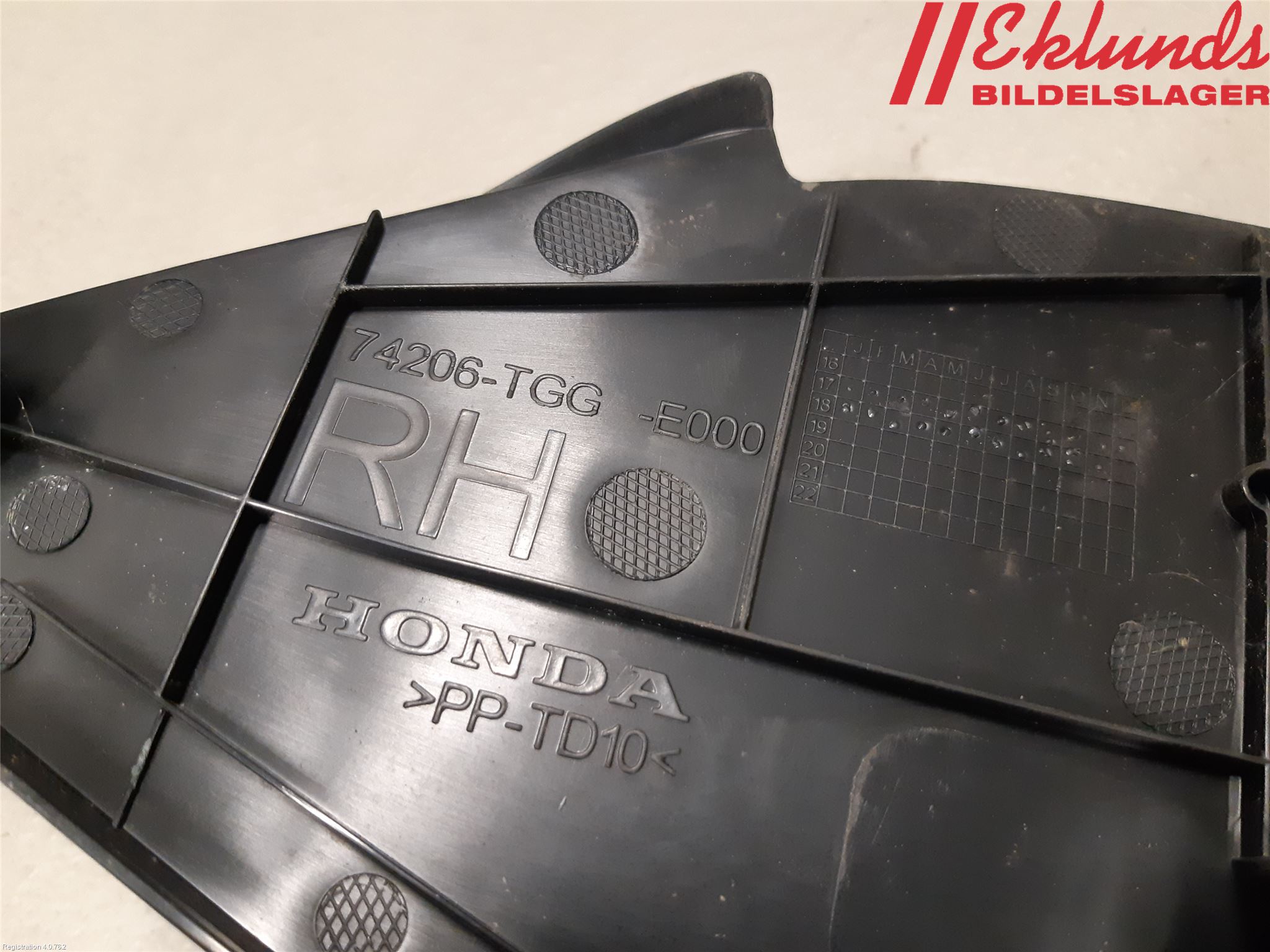 Honda CIVIC 17-22 Frontplåt