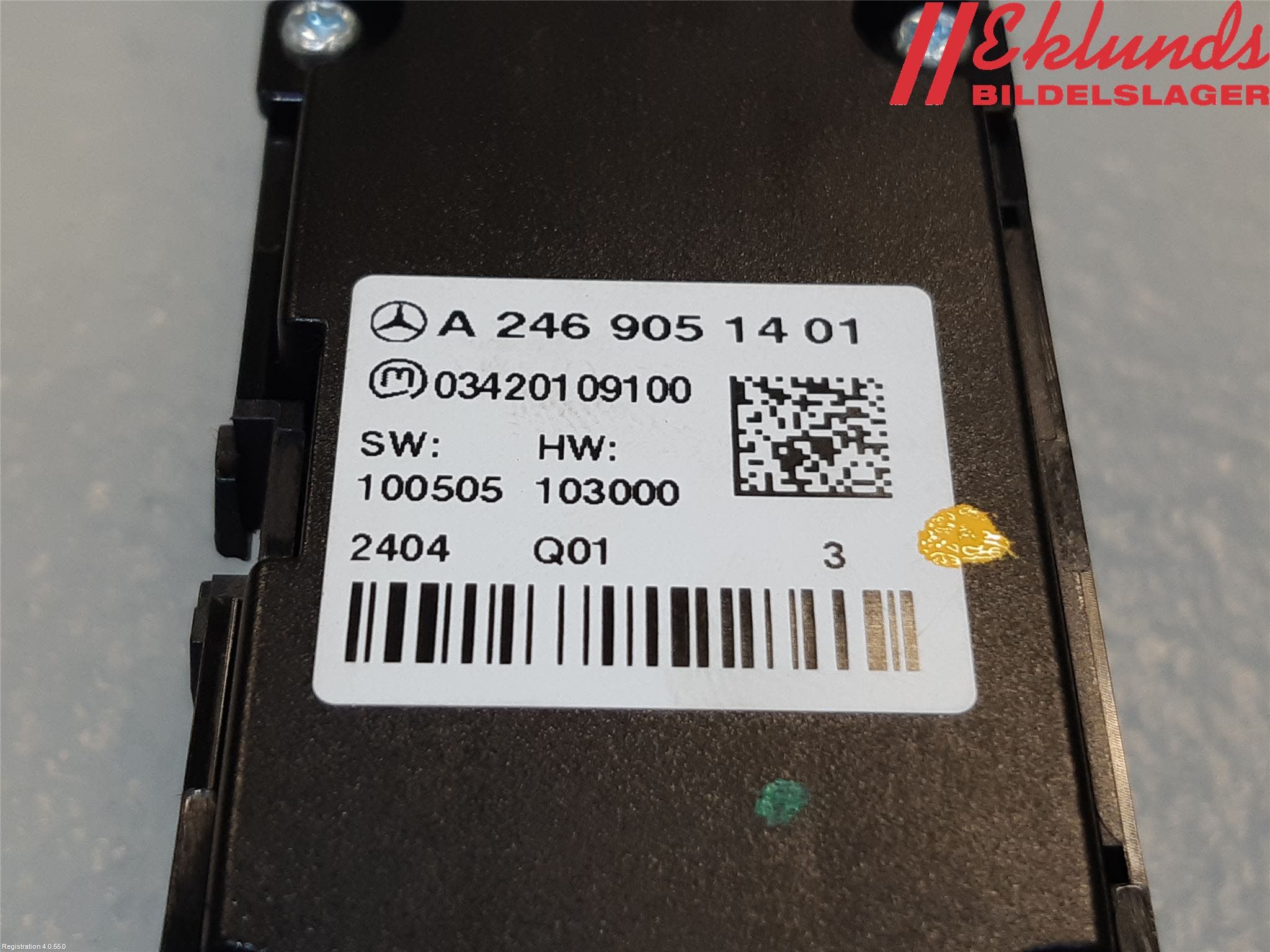 Mercedes-Benz MB A-KLASS (W176) 13-18 Strömställare Varnings