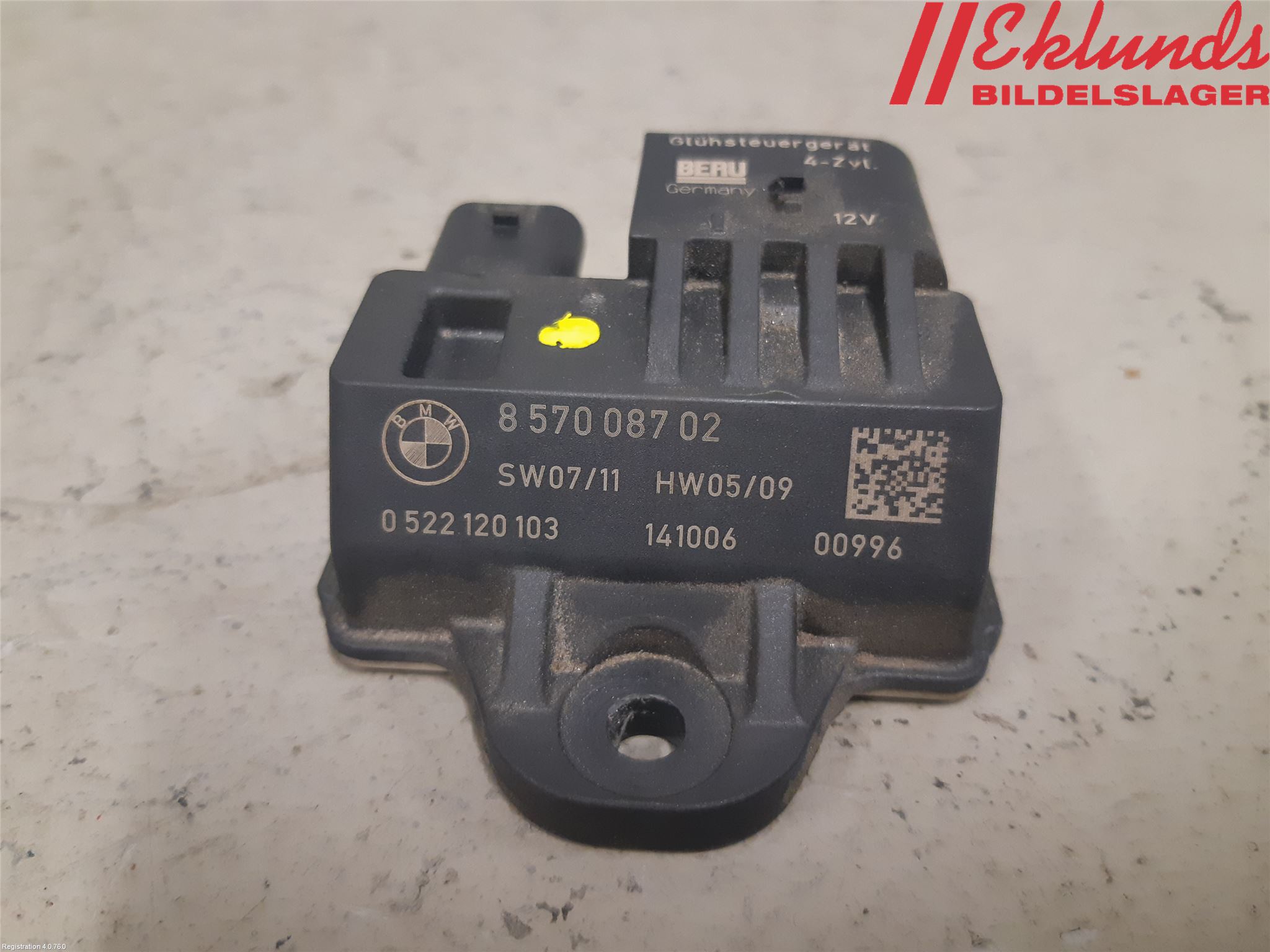 BMW 3 GT F34 13-19 Relä Glödning Diesel