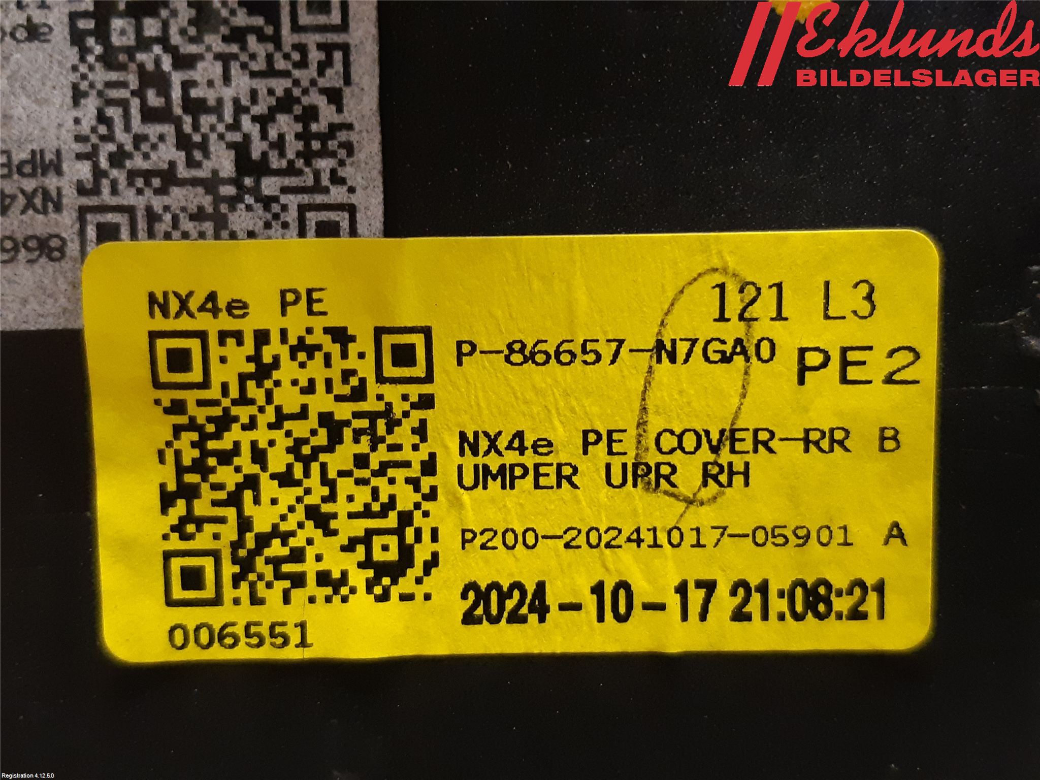 Hyundai TUCSON 05- Stötfångardel Bak Hö