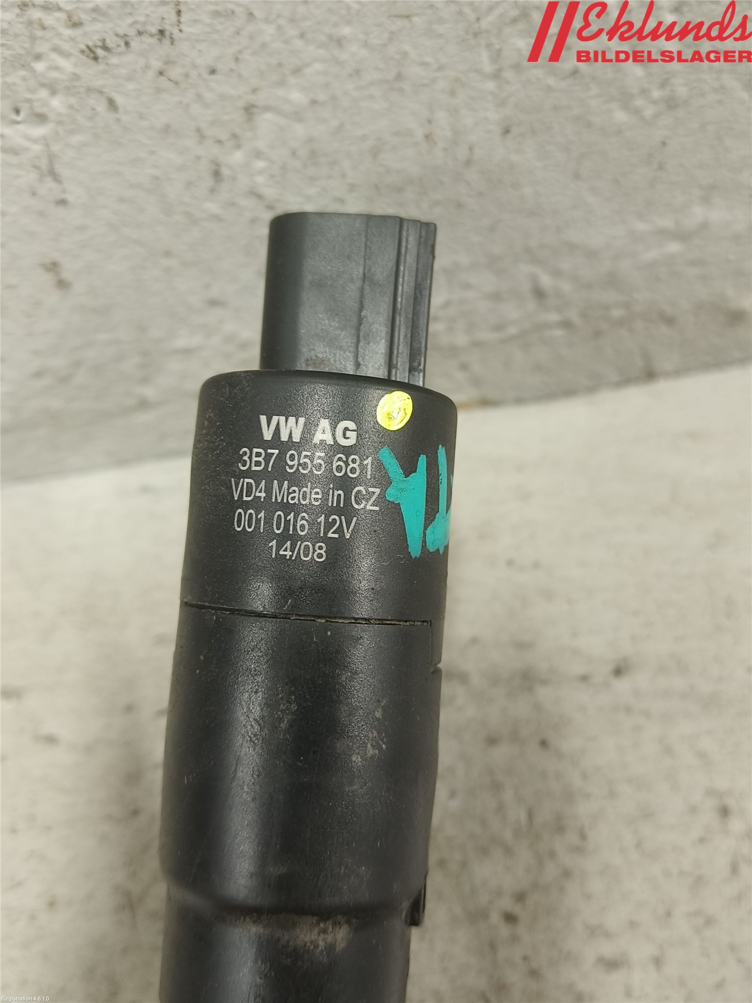 Volkswagen VW PASSAT 05-11 Spolarpump Högtryck