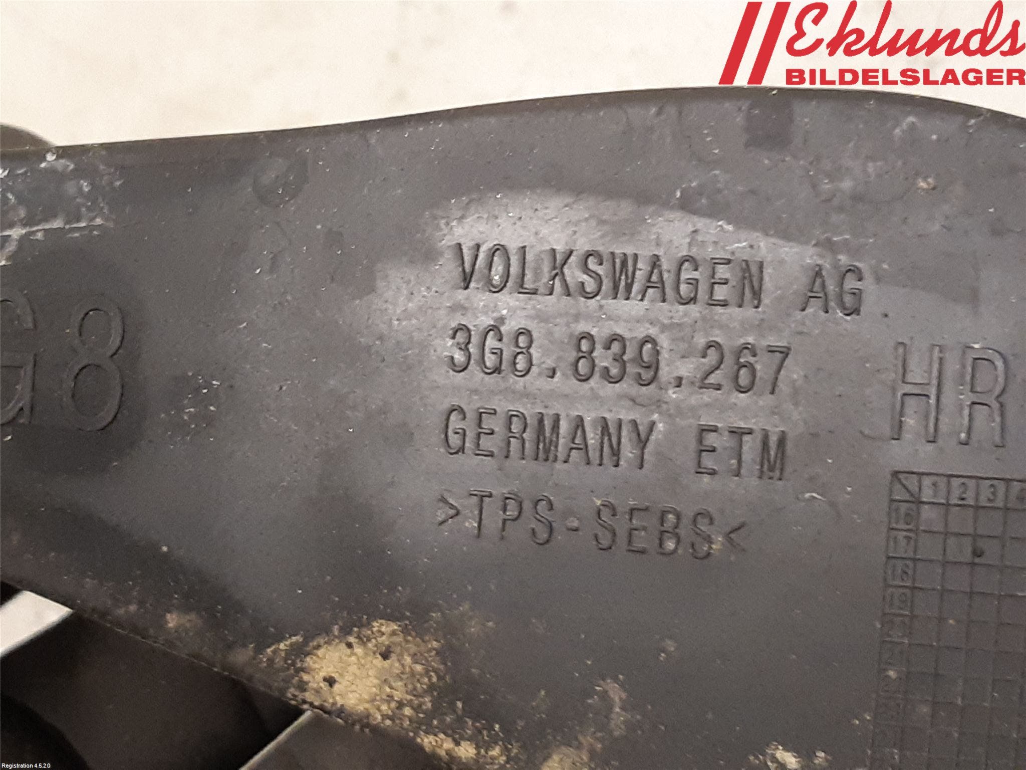 Volkswagen VW ARTEON 17- Dörrstopp