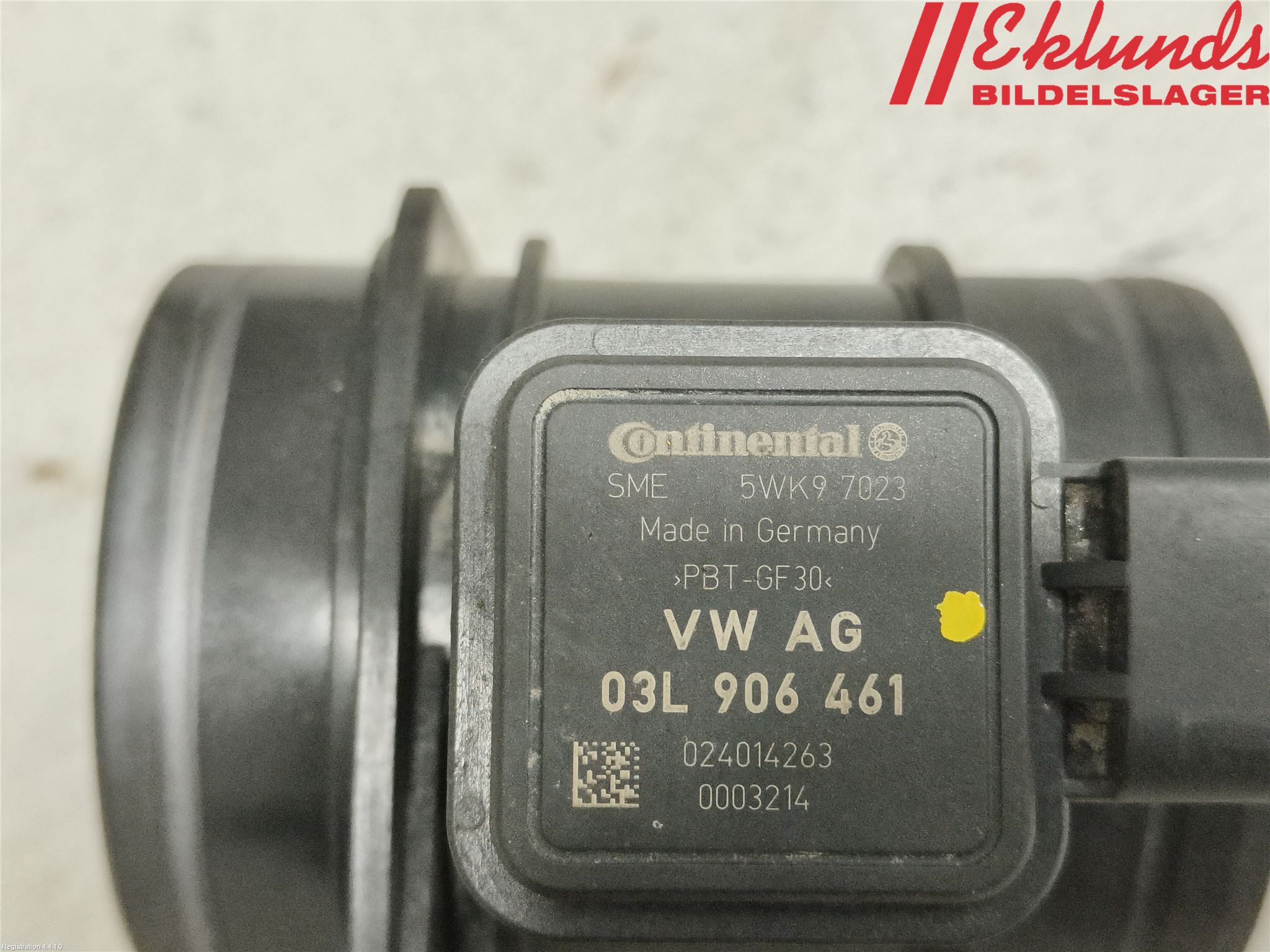 Volkswagen VW CADDY 11-15 Injluftmassamätare