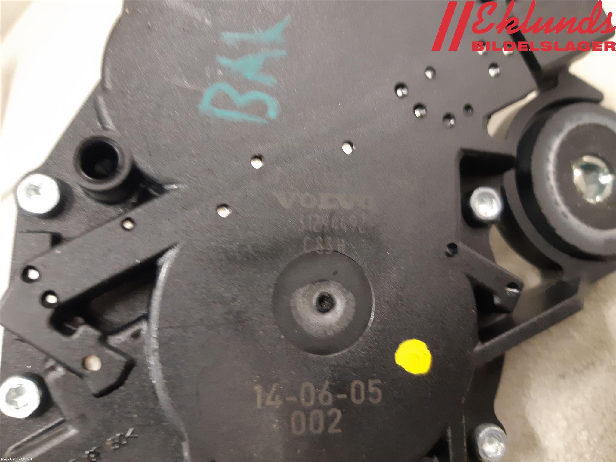 Volvo V60 14-18 Torkarmotor Baklucka