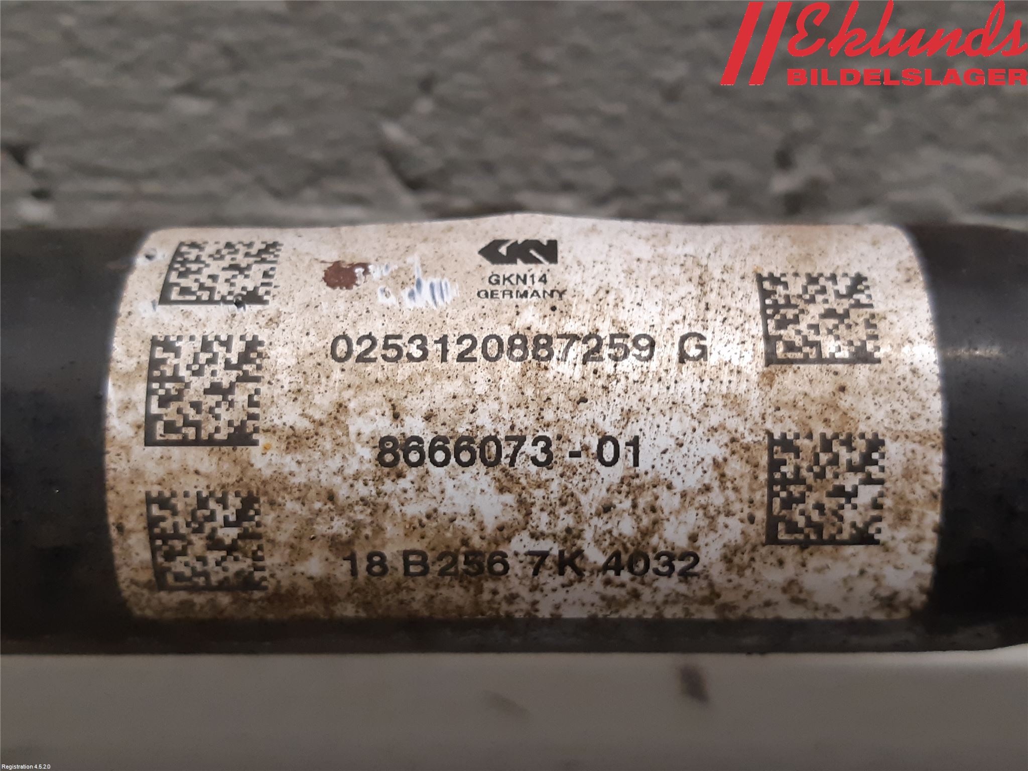 BMW 3 G20/G21/G80/G81 19- Drivaxel Bak Vänster