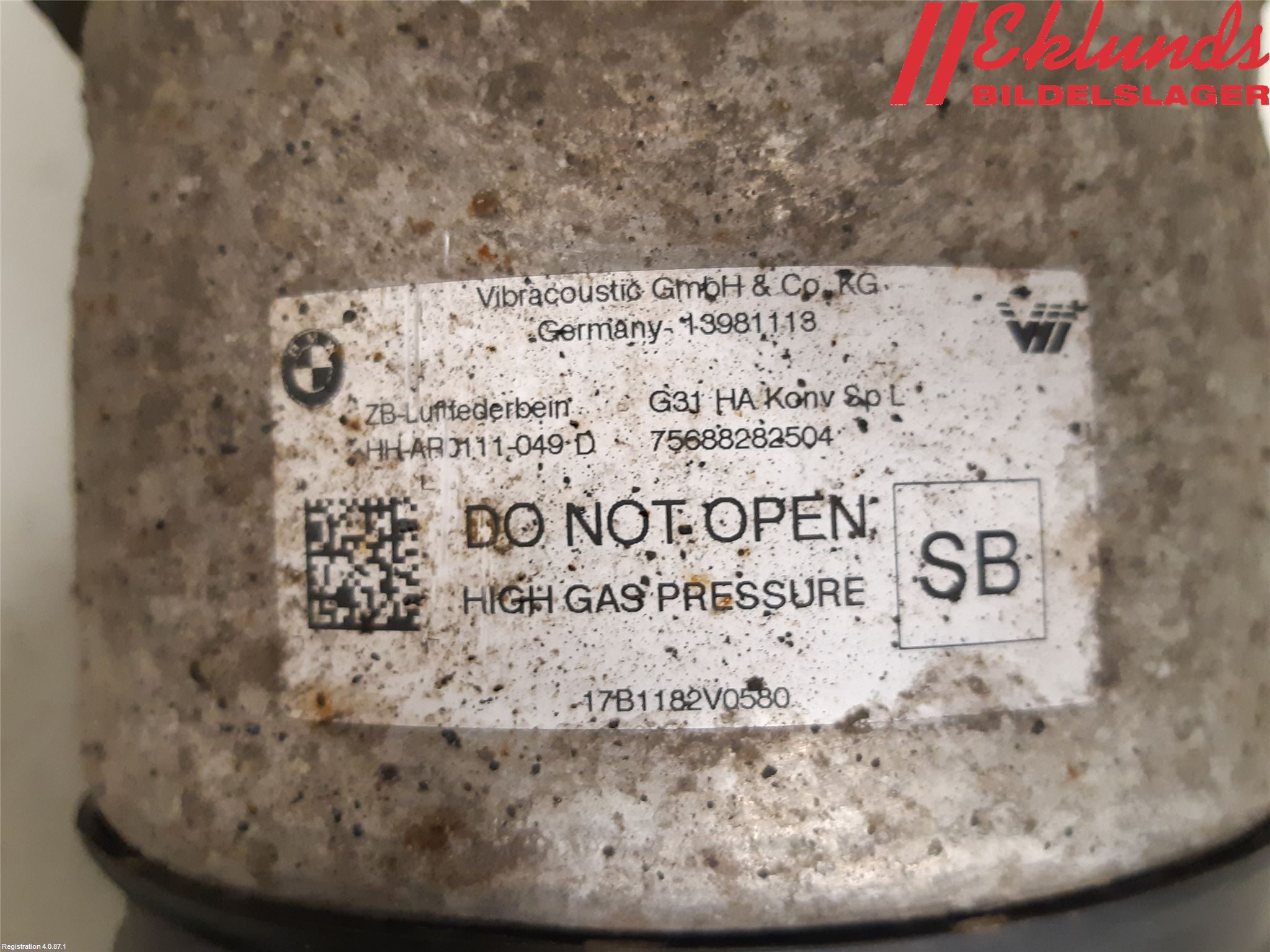 BMW 5 G30/G31/F90 17-23 Fjäderben Bak Vänster