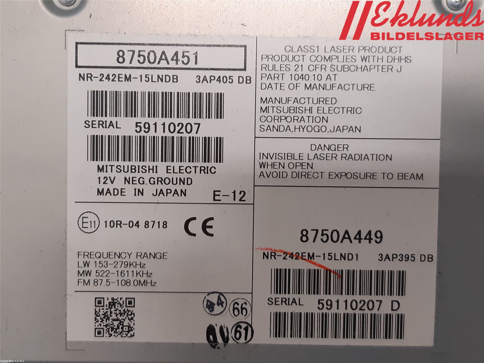 Mitsubishi L200 16-23 Cd Radio - Multimediapanel