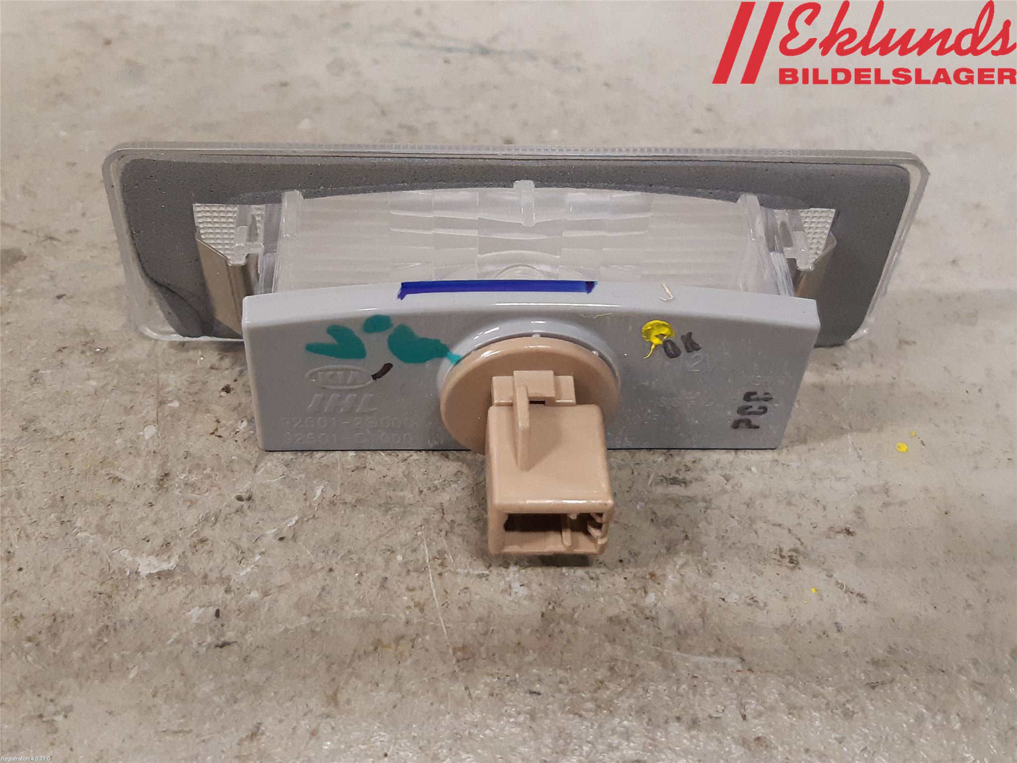 Hyundai TUCSON 05- Skylt Belysning