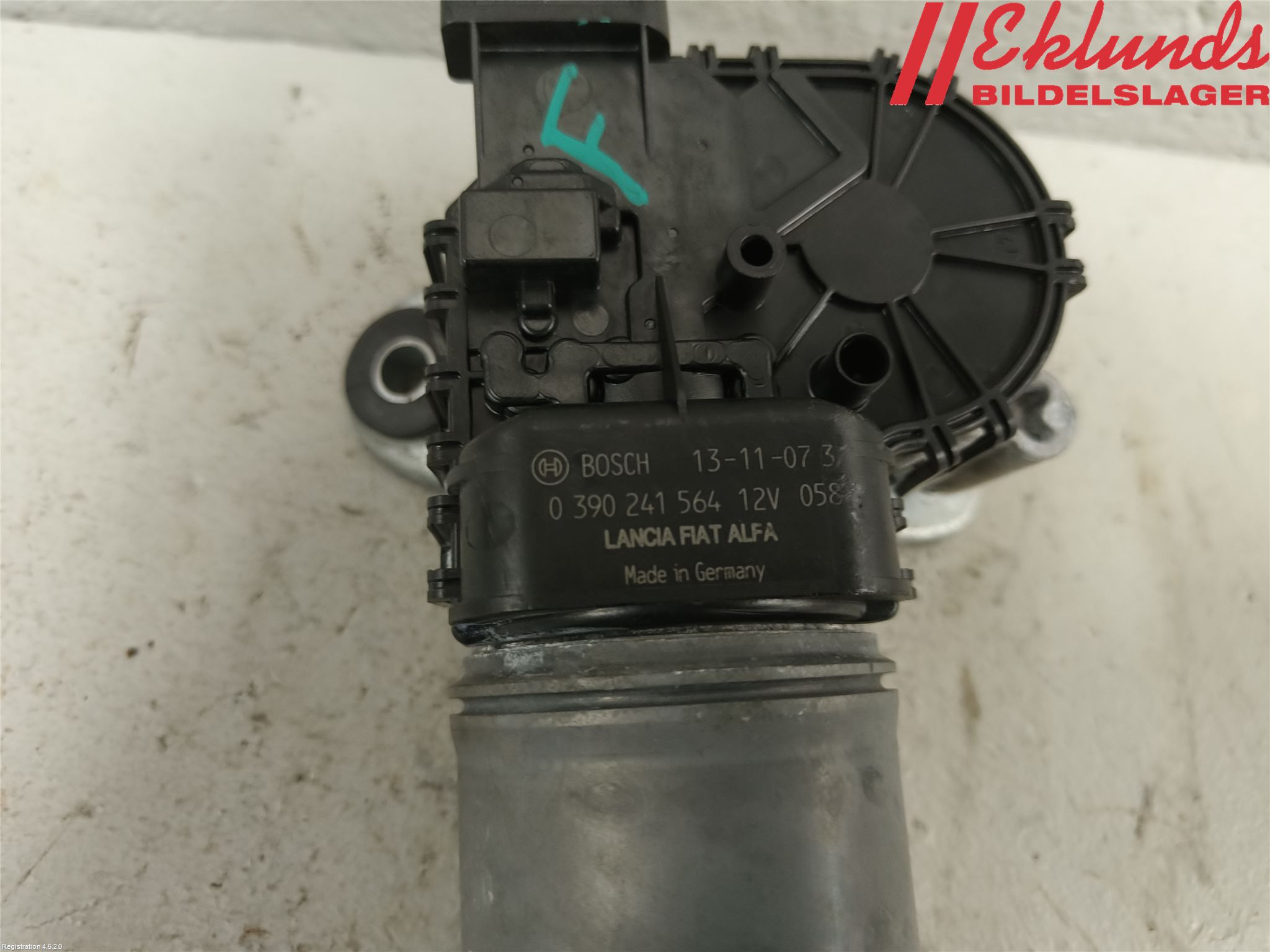 Opel COMBO D 12-18 Torkarmotor Vindruta