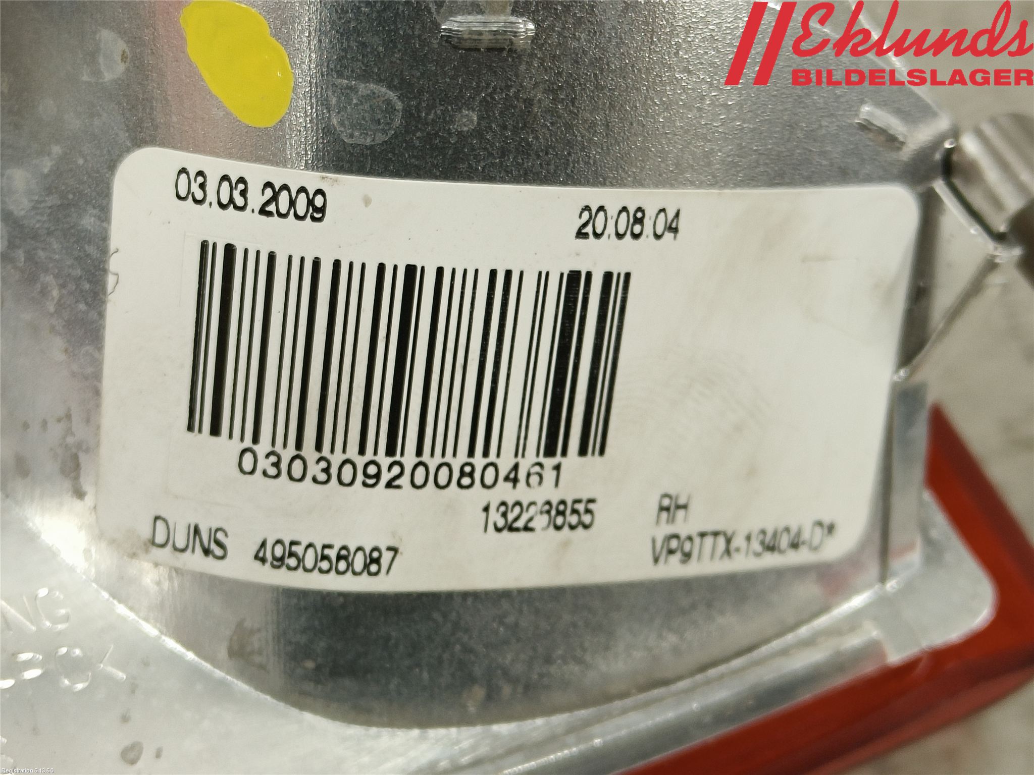 Opel INSIGNIA 09-16 Bakljus Lucka Hö