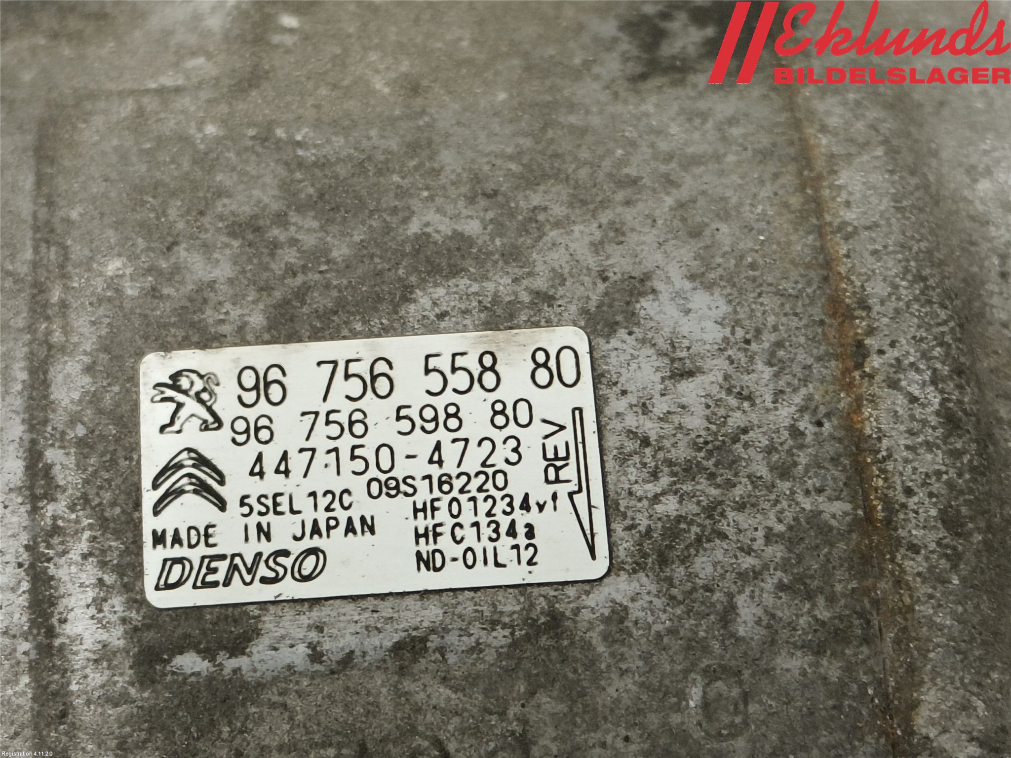 Peugeot 2008 13-20 Ac Kompressor